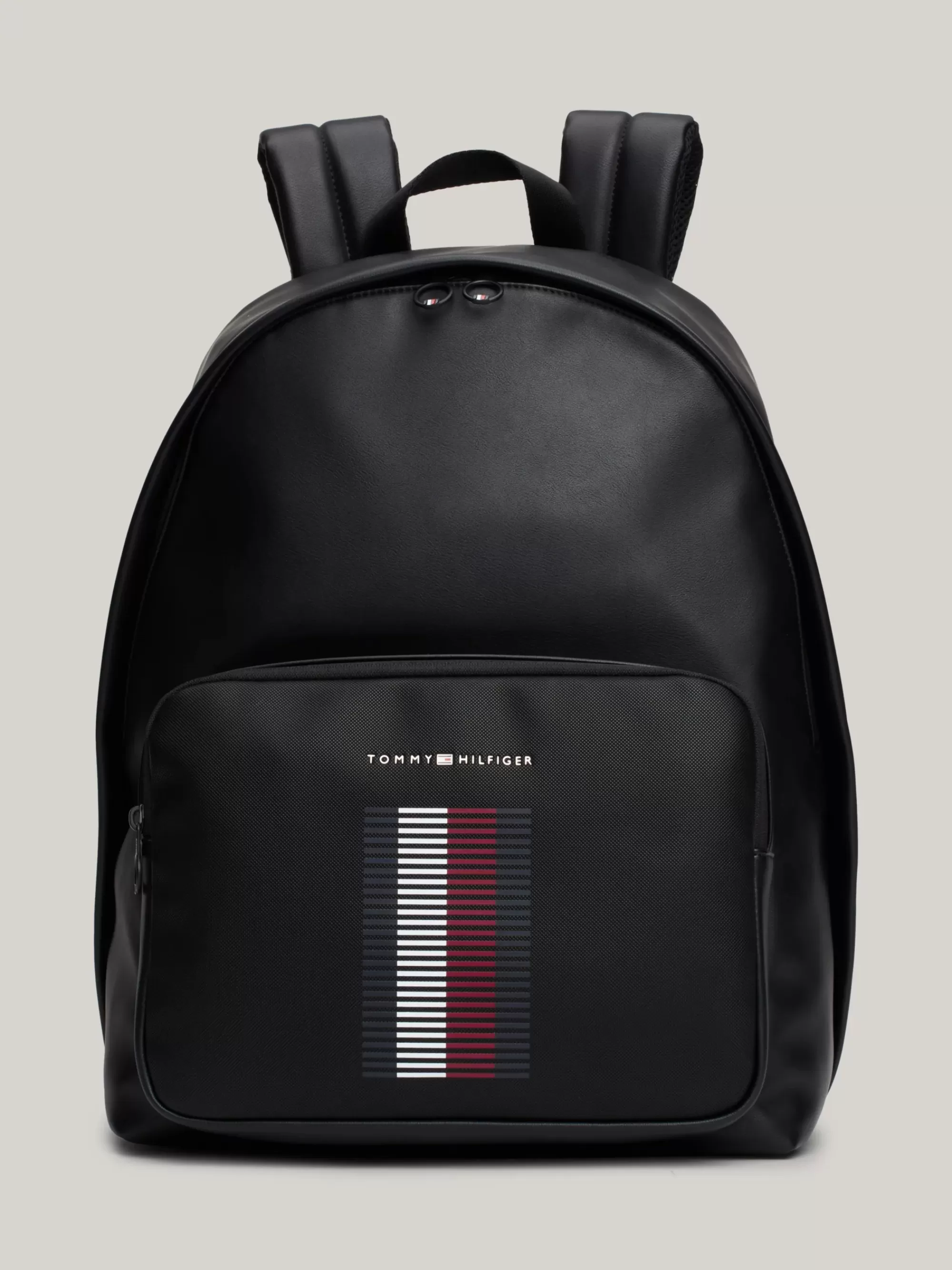 Rugzakken*Tommy Hilfiger Rugzak Met Piqué Voorvak BLACK