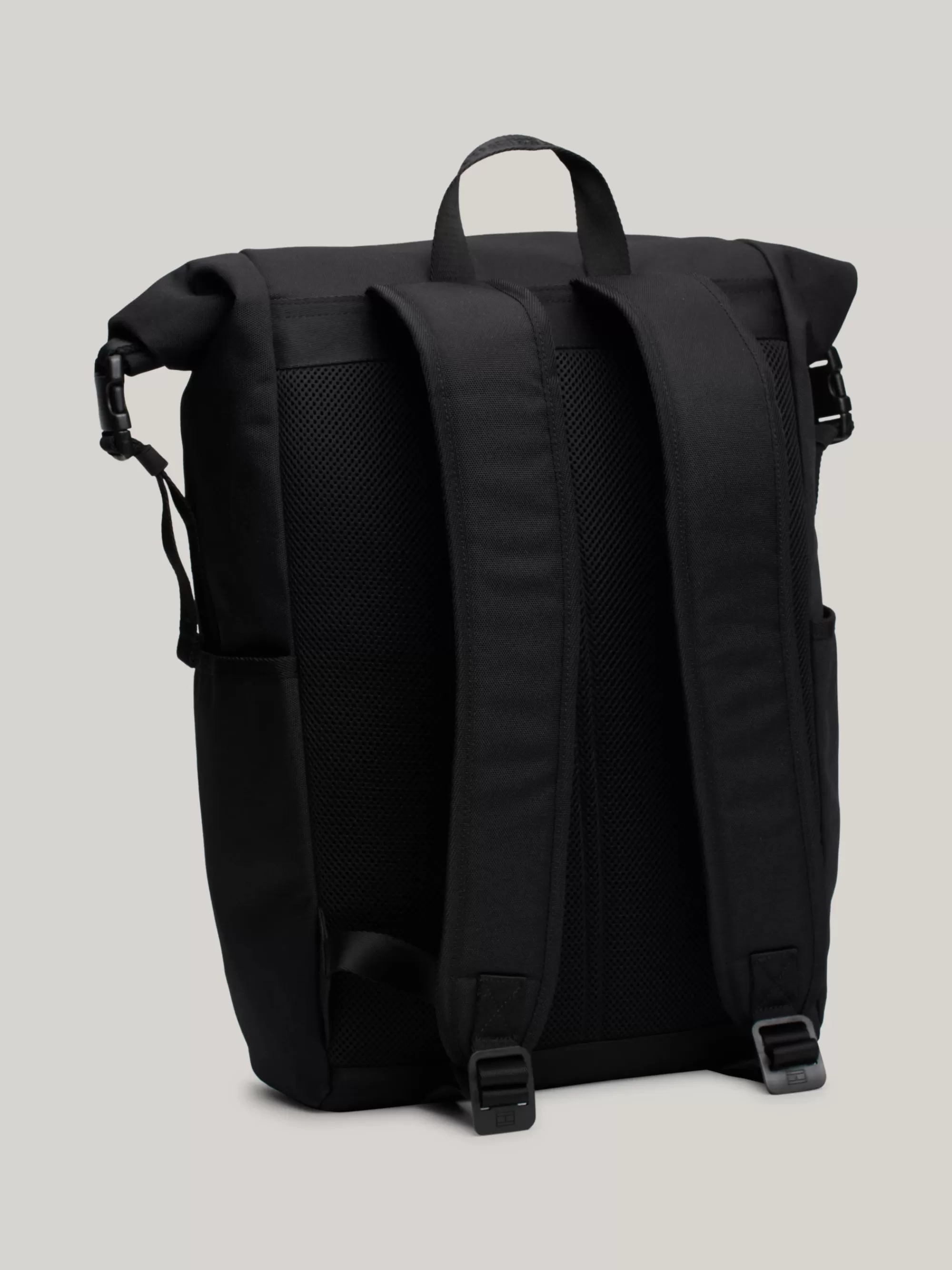 Rugzakken*Tommy Hilfiger Rugzak Met Rolflap En Logo BLACK