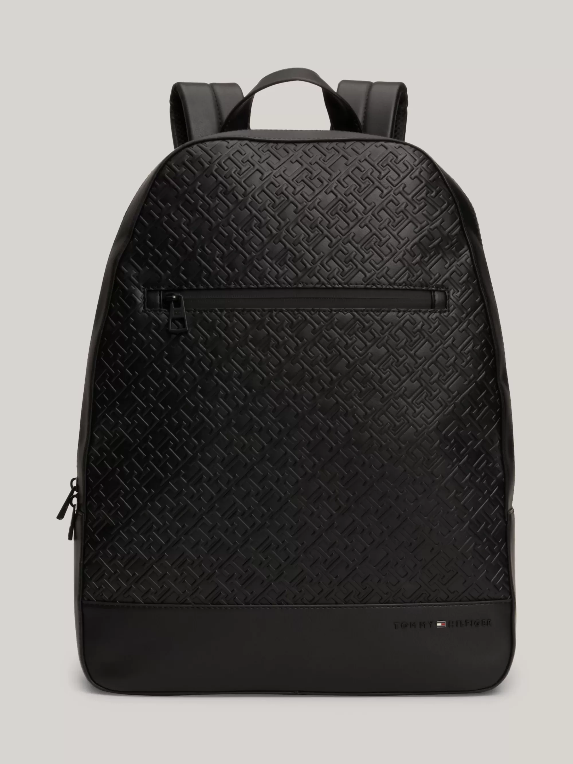Rugzakken*Tommy Hilfiger Rugzak Met TH-monogram In Reliëf BLACK