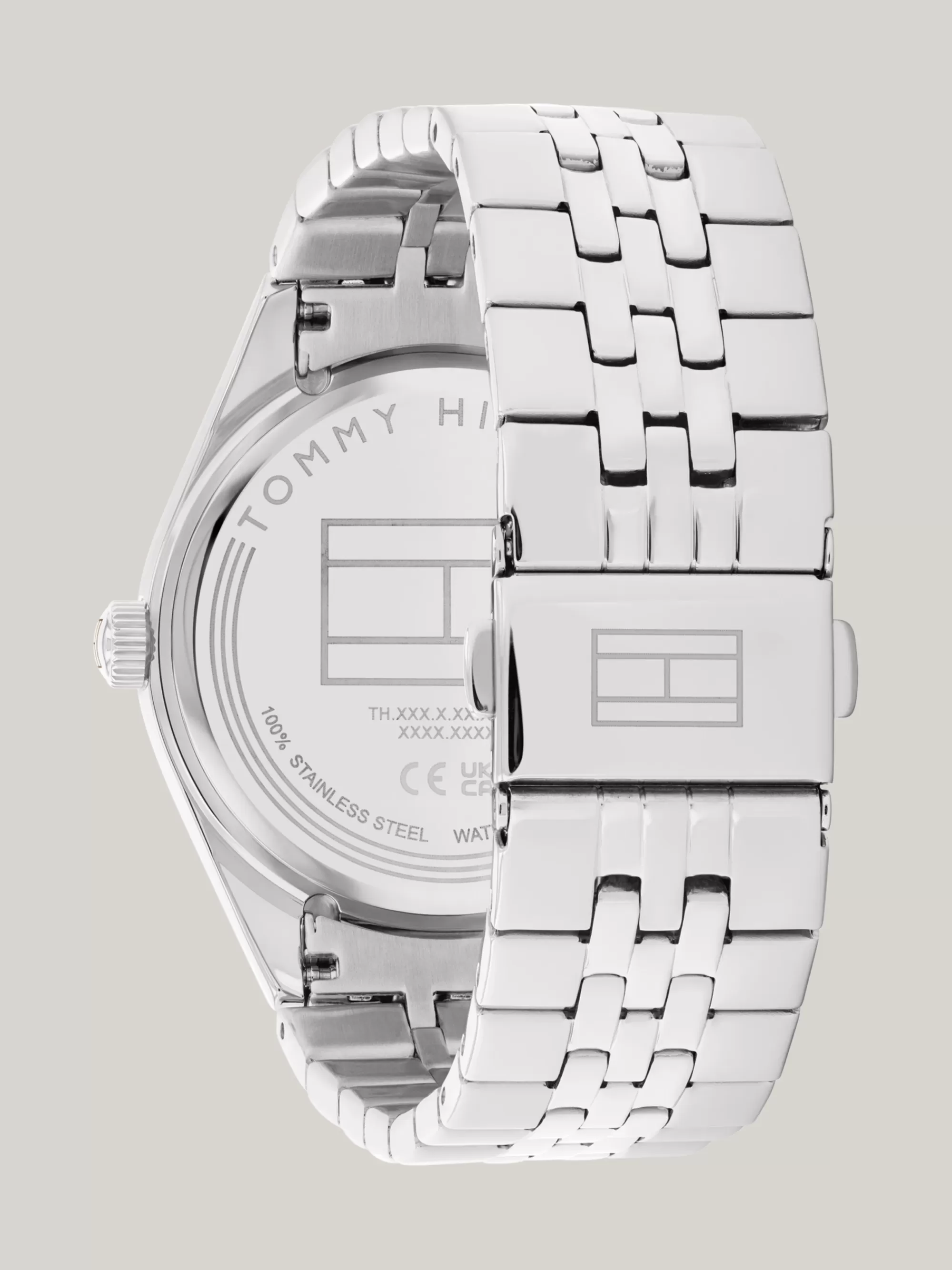 Horloges*Tommy Hilfiger Rvs Horloge Met Ijsblauwe Wijzerplaat SILVER