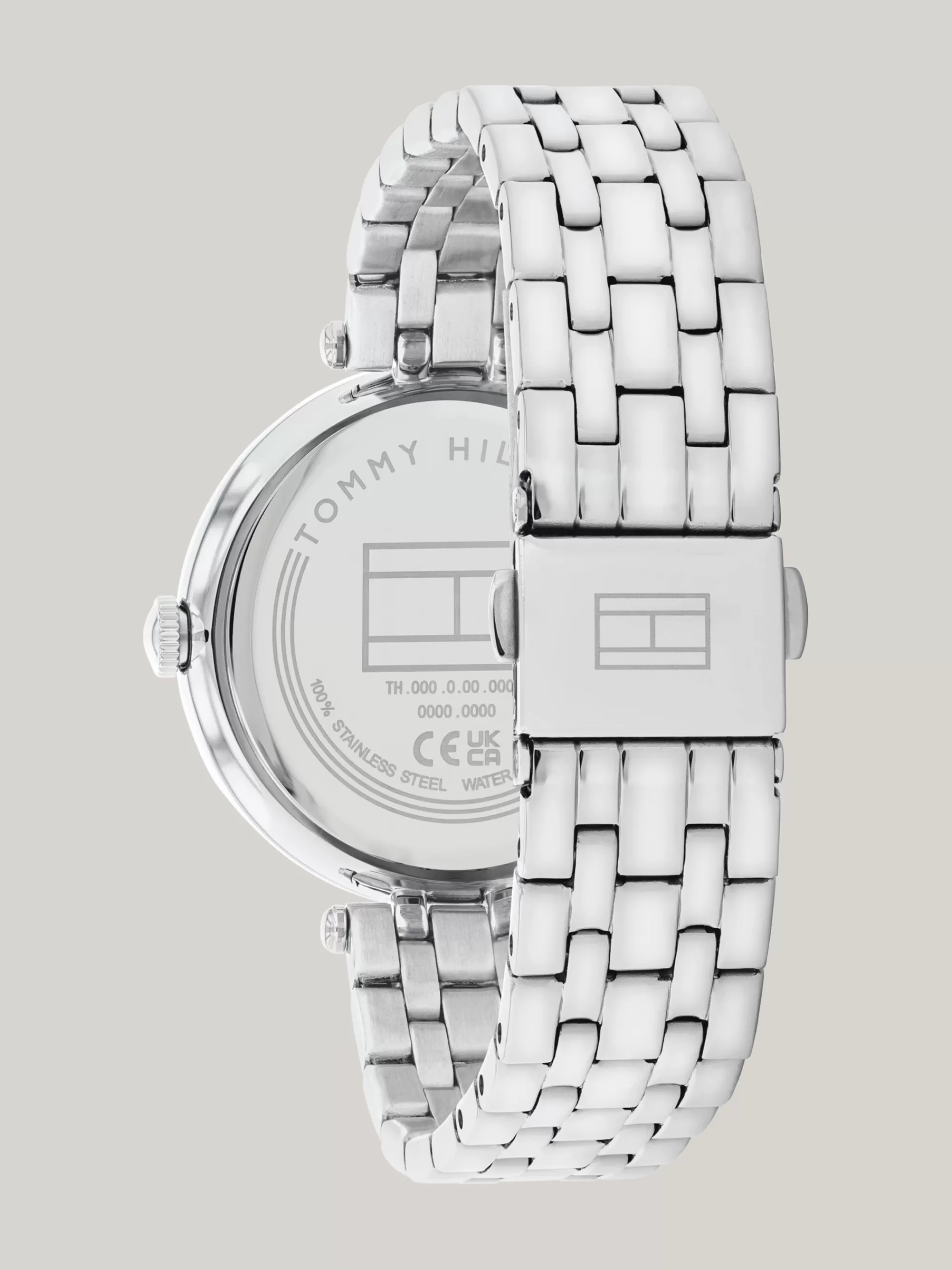 Horloges*Tommy Hilfiger Rvs Horloge Met Zilverkleurige Wijzerplaat SILVER