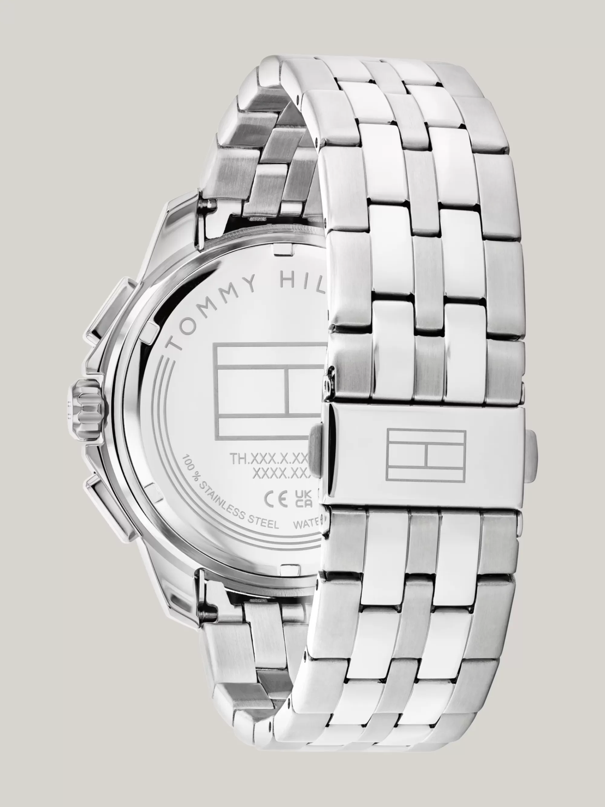 Horloges*Tommy Hilfiger Rvs Subdial-horloge Met Zwarte Wijzerplaat SILVER
