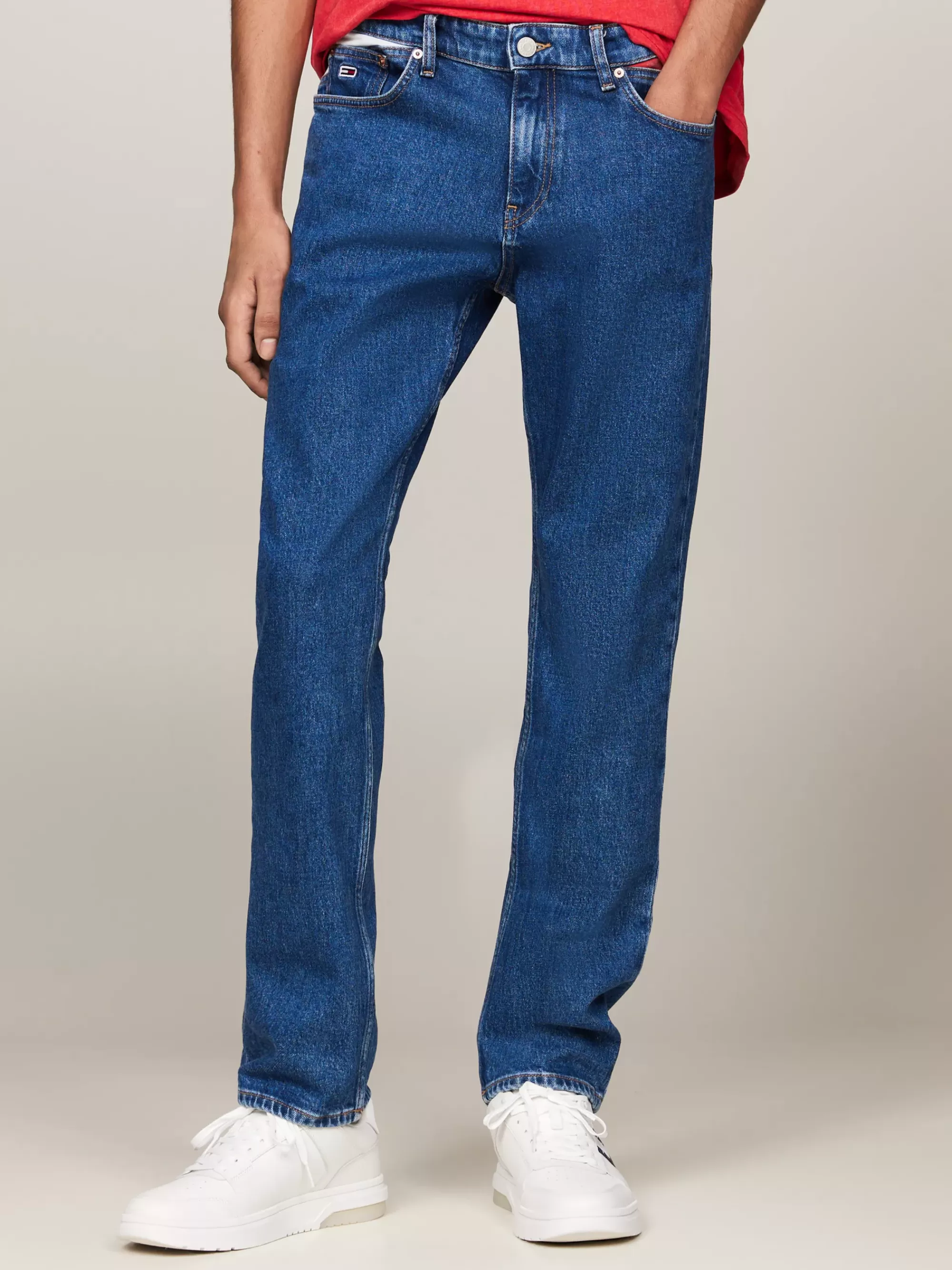 Jeans*Tommy Hilfiger Ryan Regular Colour-blocked Jeans DENIM MEDIUM