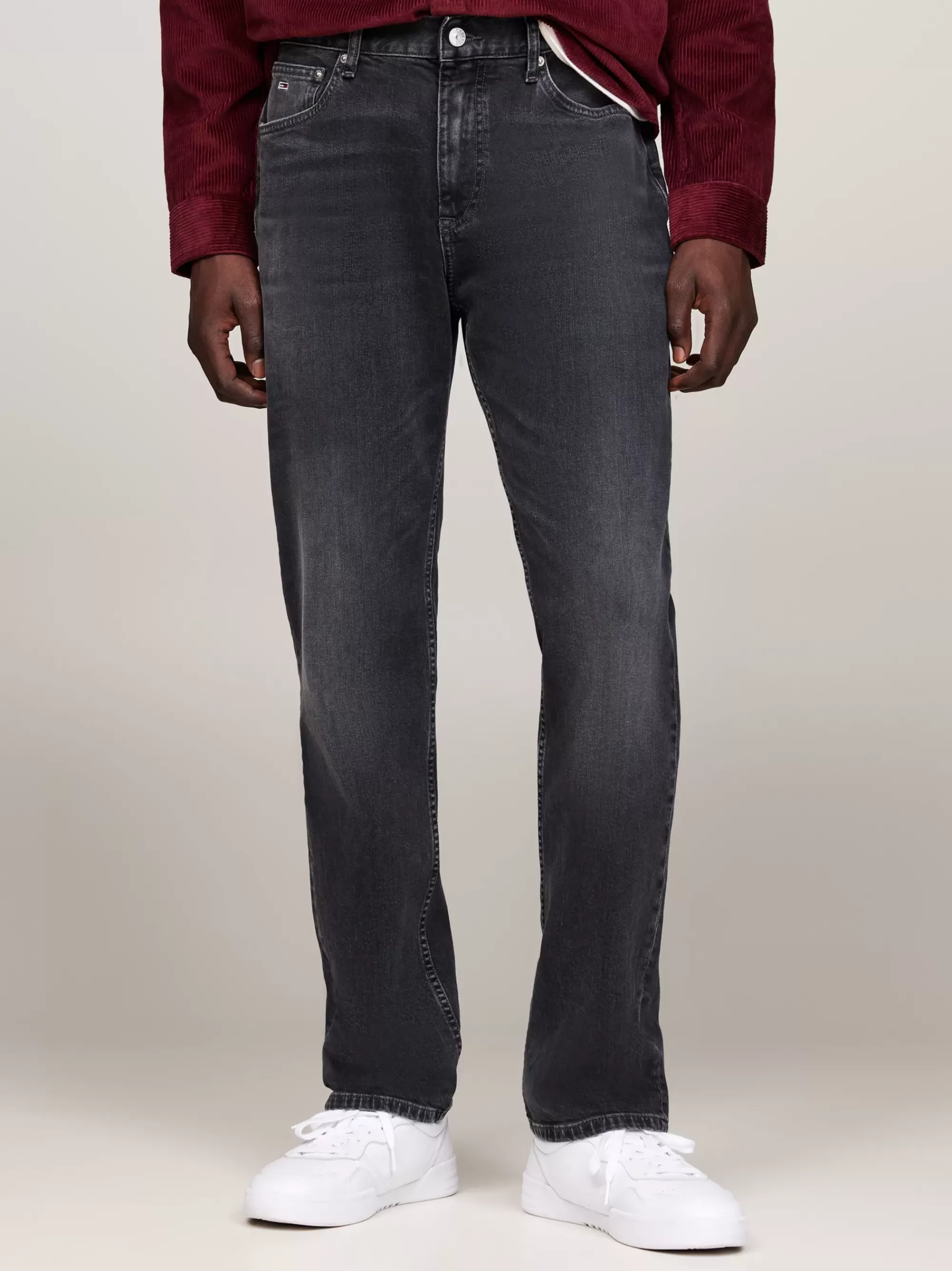 Jeans*Tommy Hilfiger Ryan Zwarte Slim Straight Jeans DENIM BLACK
