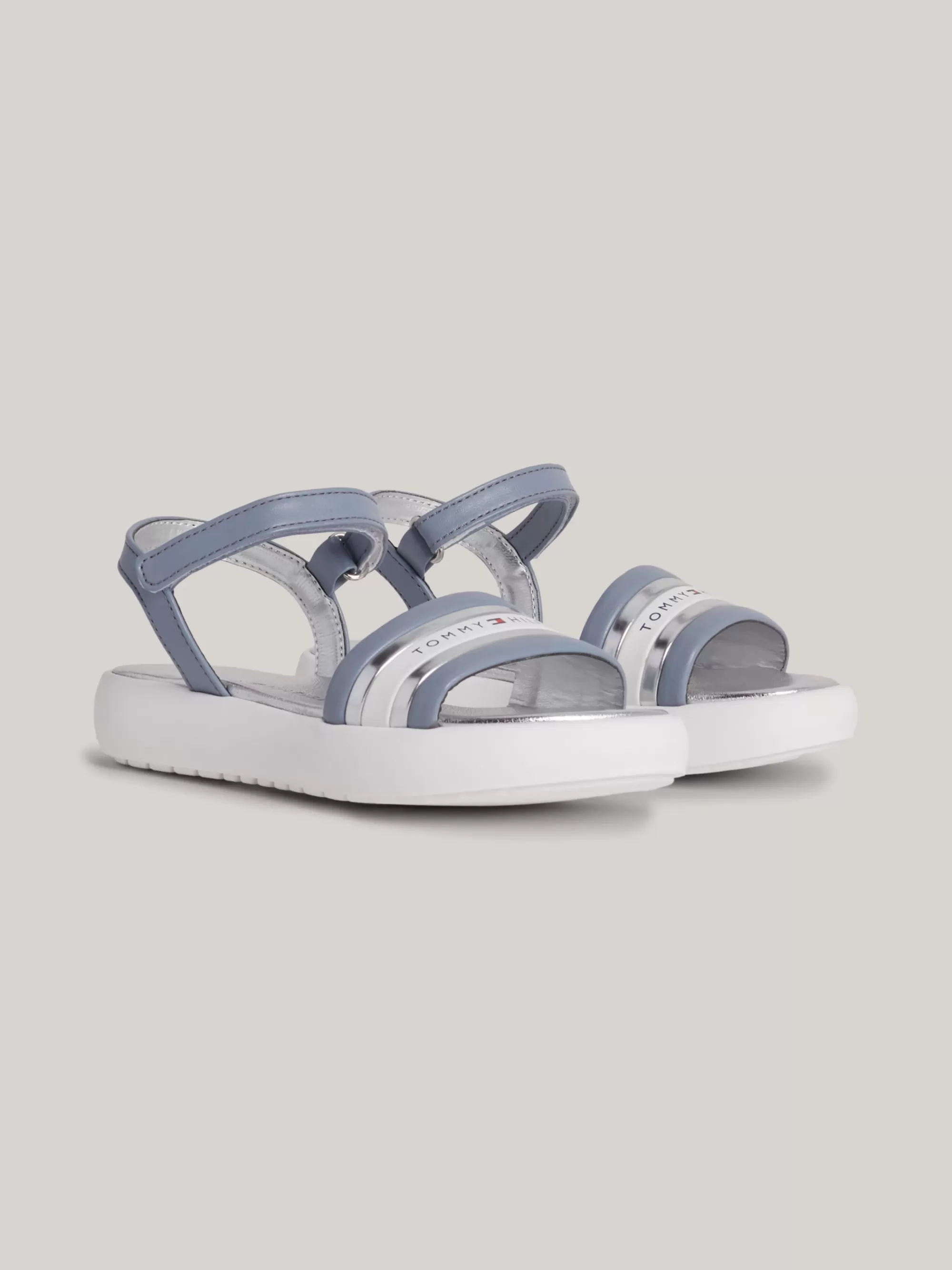 Schoenen & Accessoires*Tommy Hilfiger Sandaal Met Klittenband En Logo DENIM