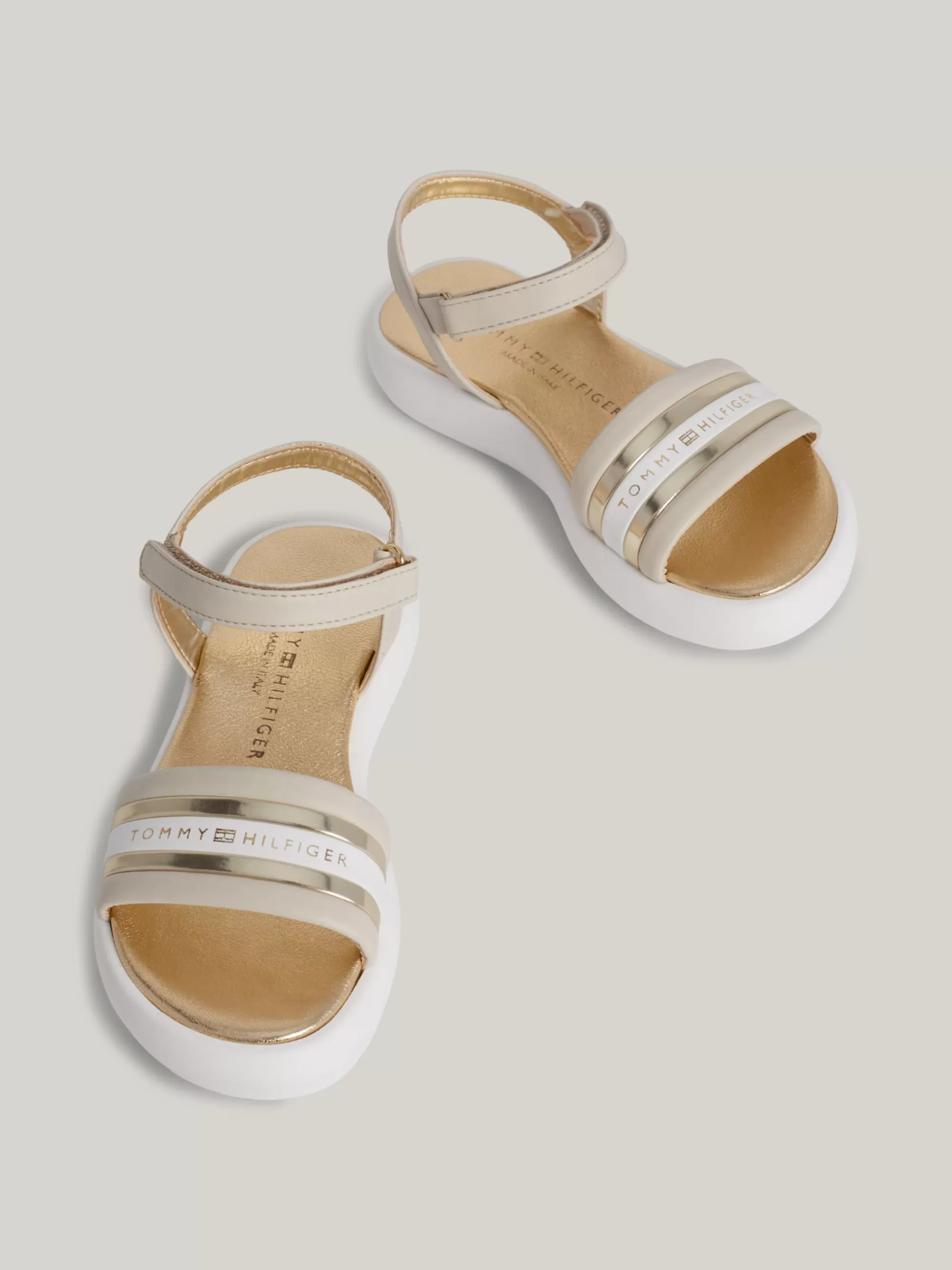 Schoenen & Accessoires*Tommy Hilfiger Sandaal Met Klittenband En Logo BEIGE