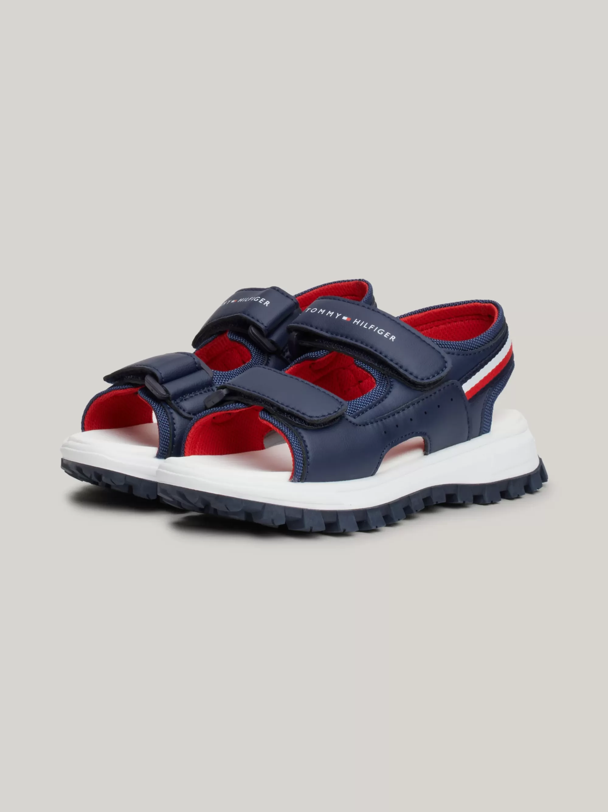 Schoenen & Accessoires*Tommy Hilfiger Sandaal Met Klittenband En Signature-tape BLUE