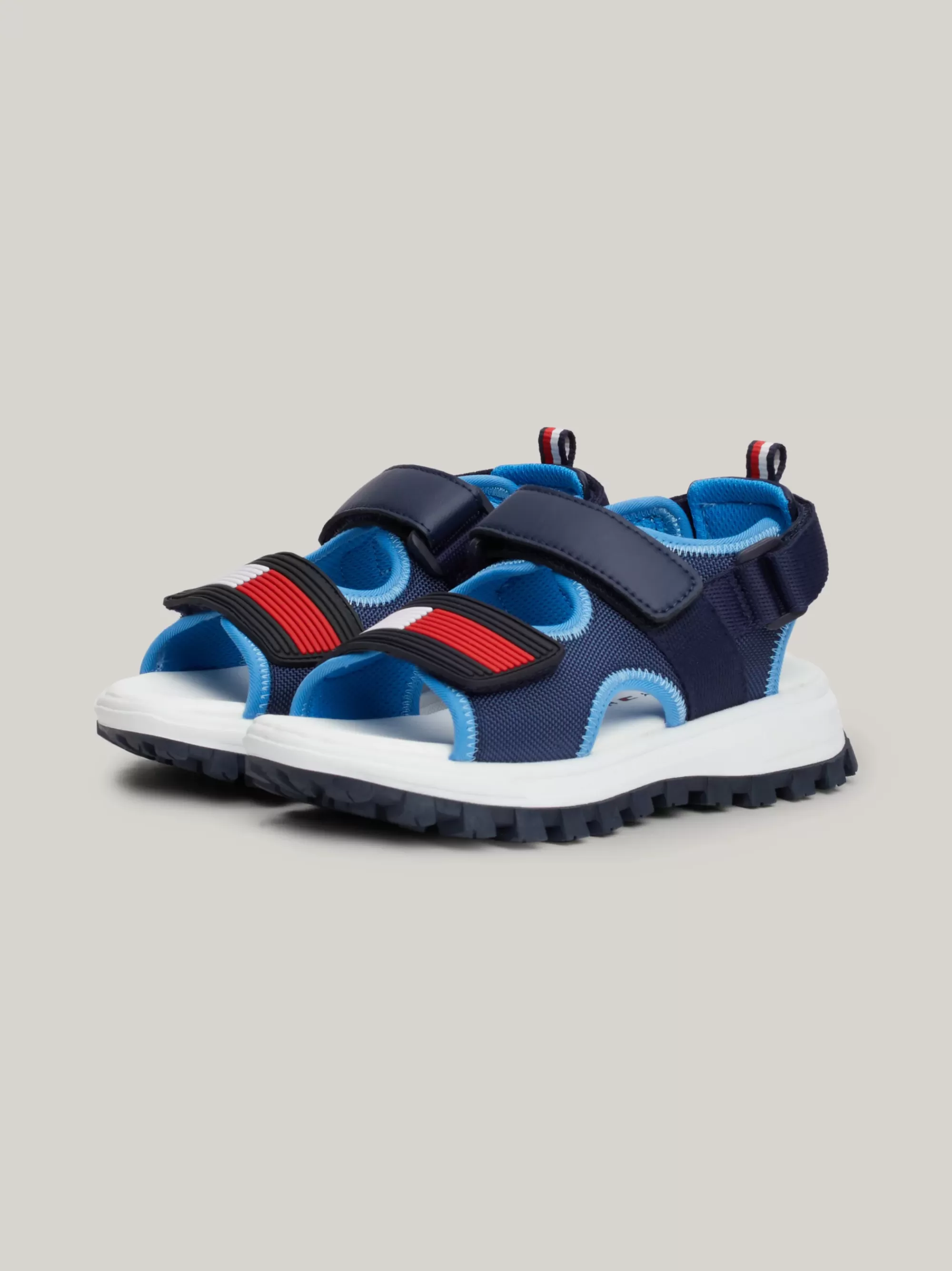Schoenen & Accessoires*Tommy Hilfiger Sandaal Met Klittenband En Vlag BLUE