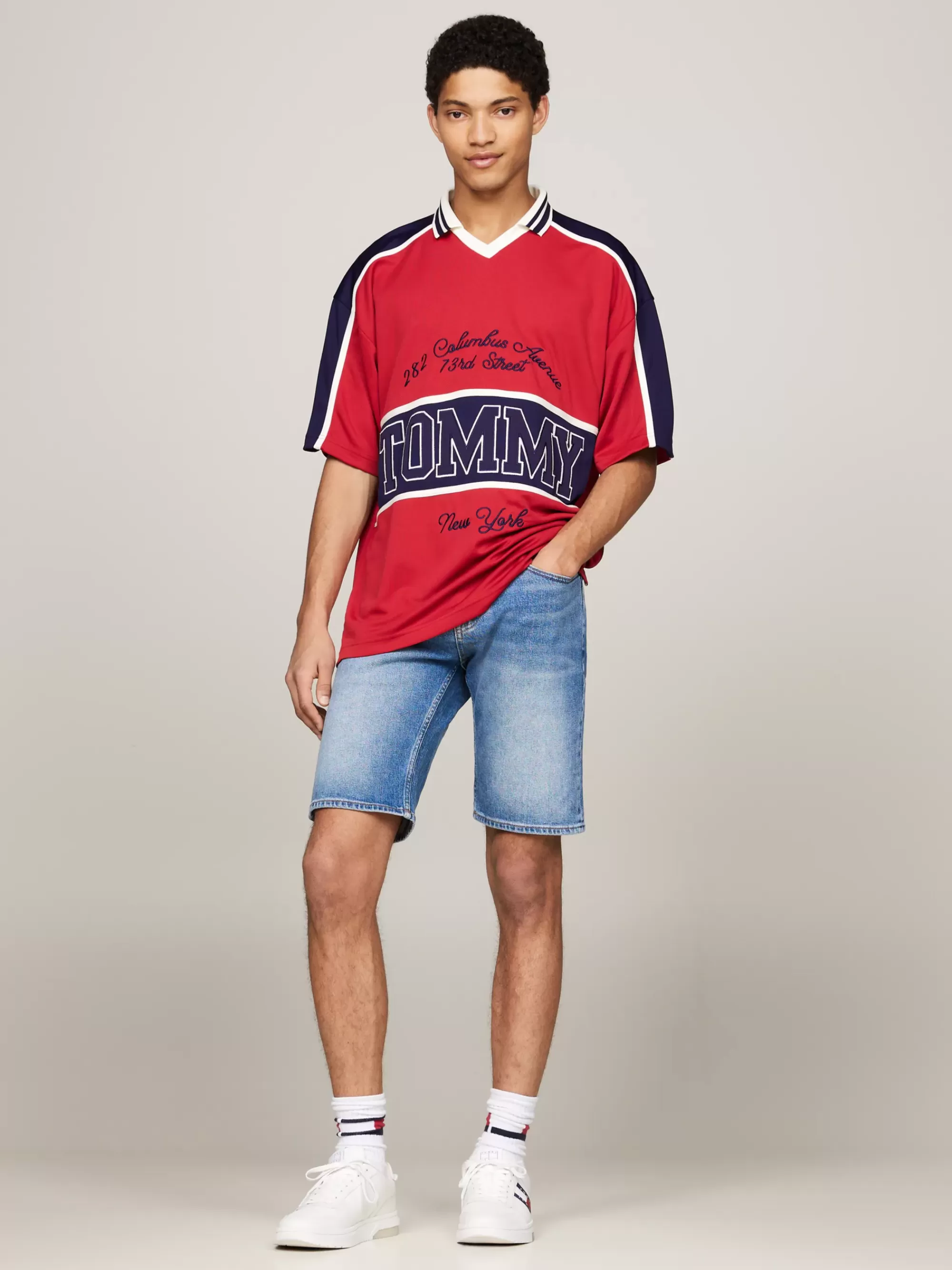 Korte Broeken*Tommy Hilfiger Scanton Denim Short Met Fading DENIM MEDIUM