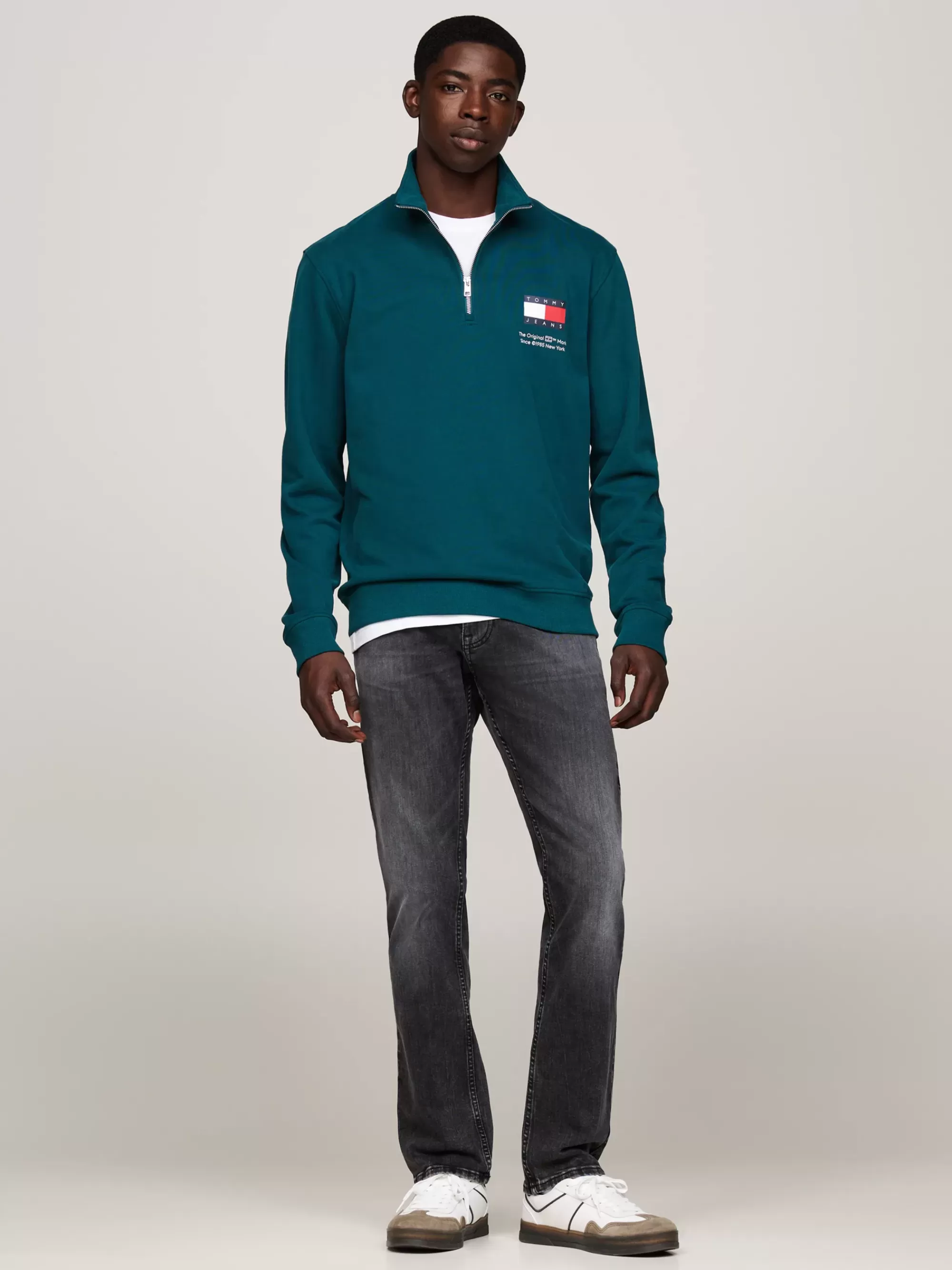 Jeans*Tommy Hilfiger Scanton Faded Slim Zwarte Jeans DENIM BLACK