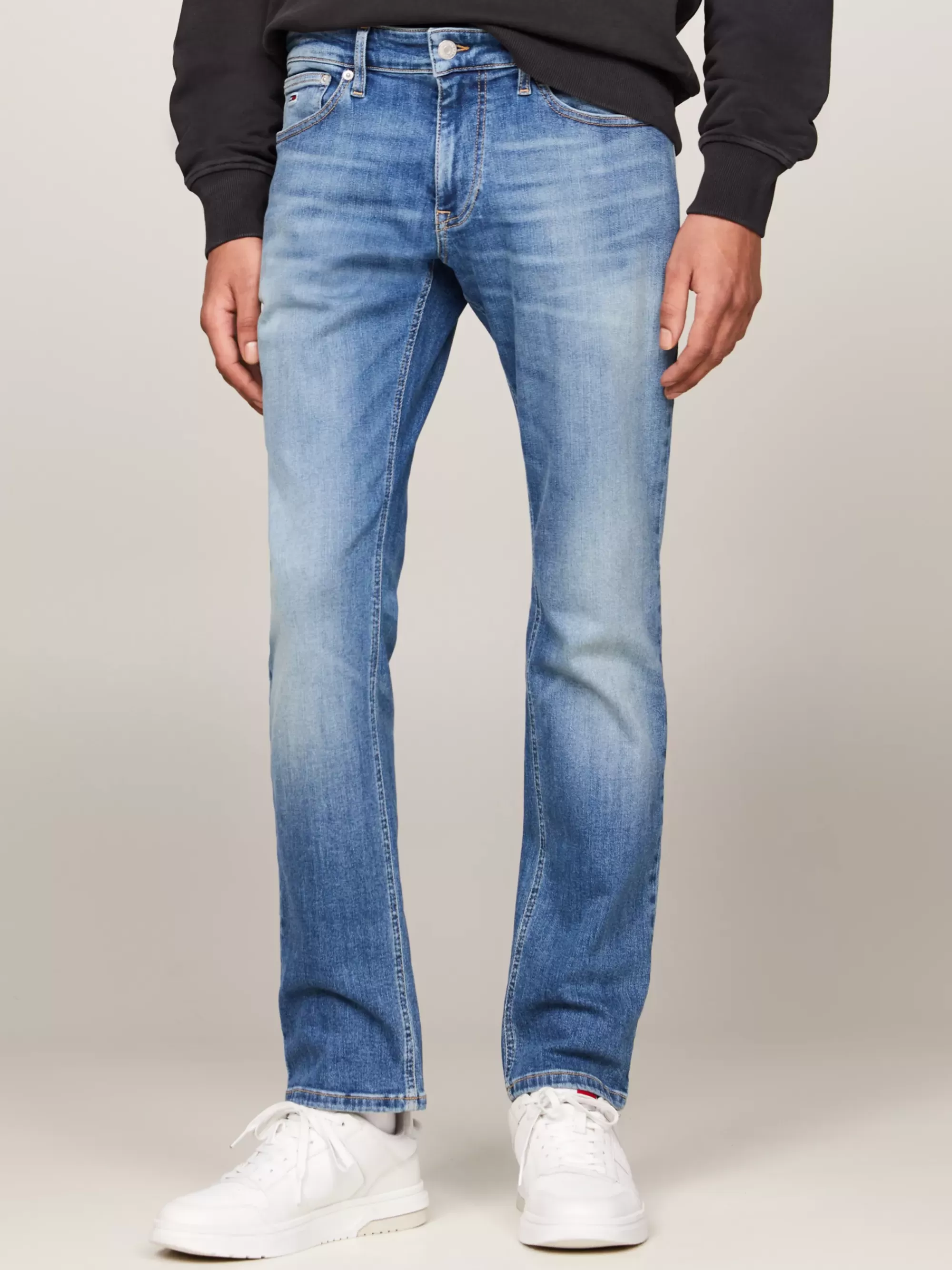 Jeans*Tommy Hilfiger Scanton Slim Fit Jeans Met Fading DENIM MEDIUM