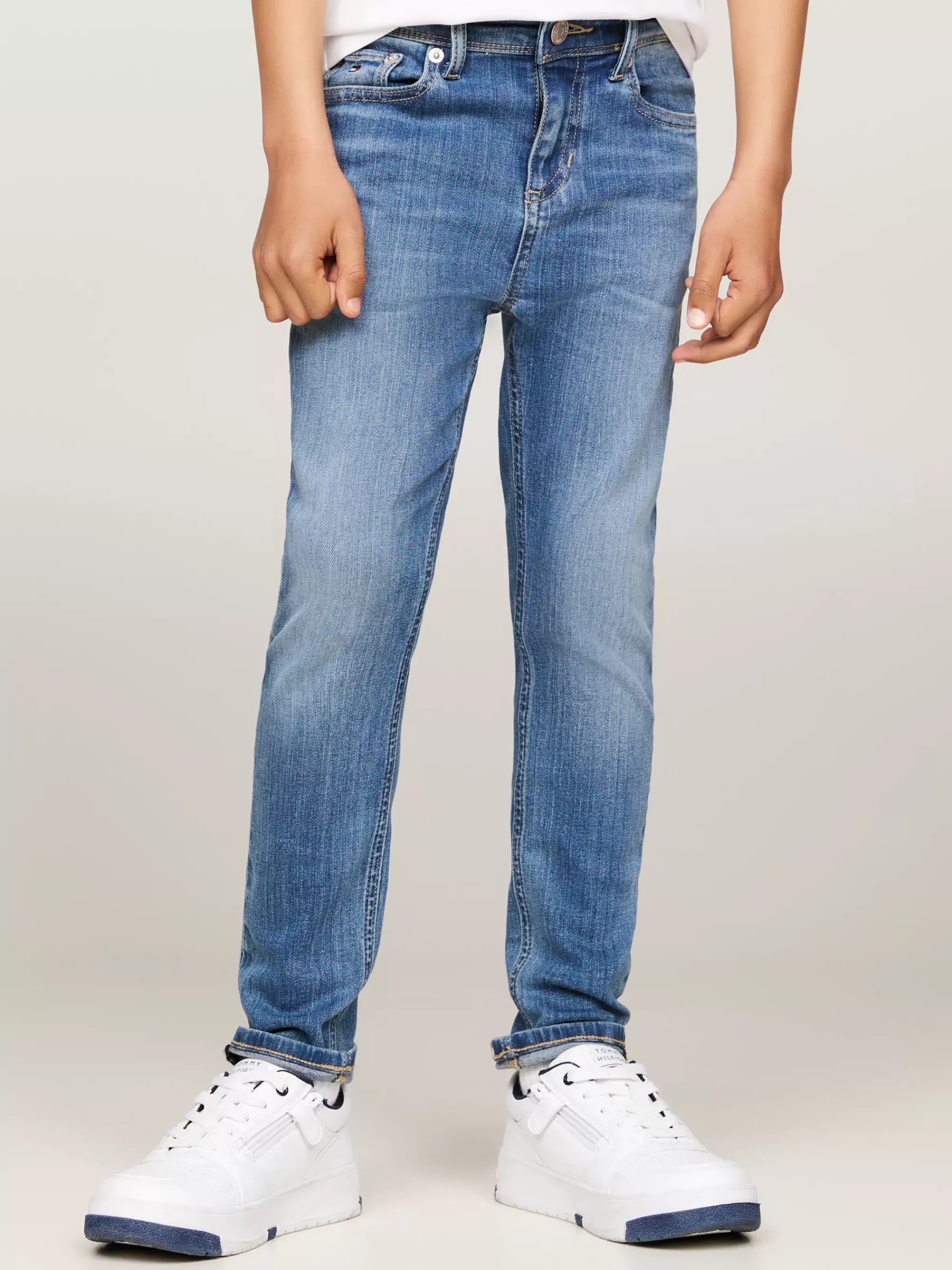 Jeans*Tommy Hilfiger Scanton Y Slim Faded Jeans OCEANBLUE