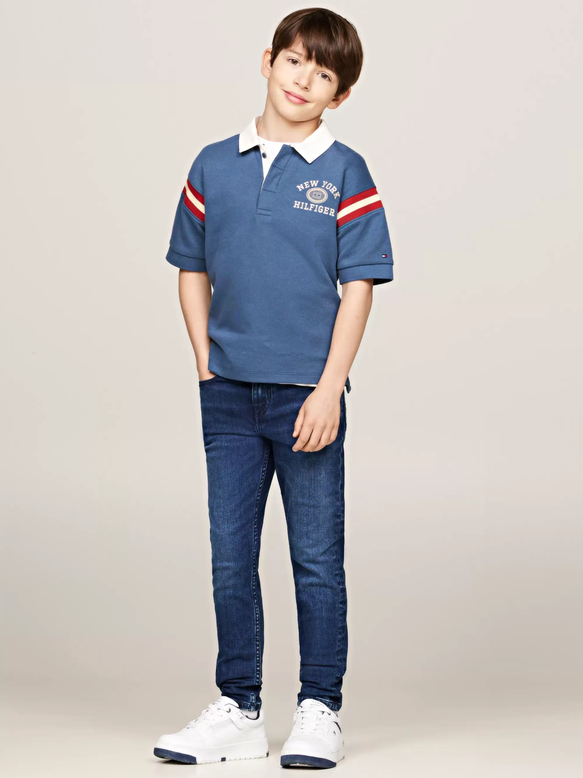 Jeans*Tommy Hilfiger Scanton Y Slim Faded Jeans CORALBLUE