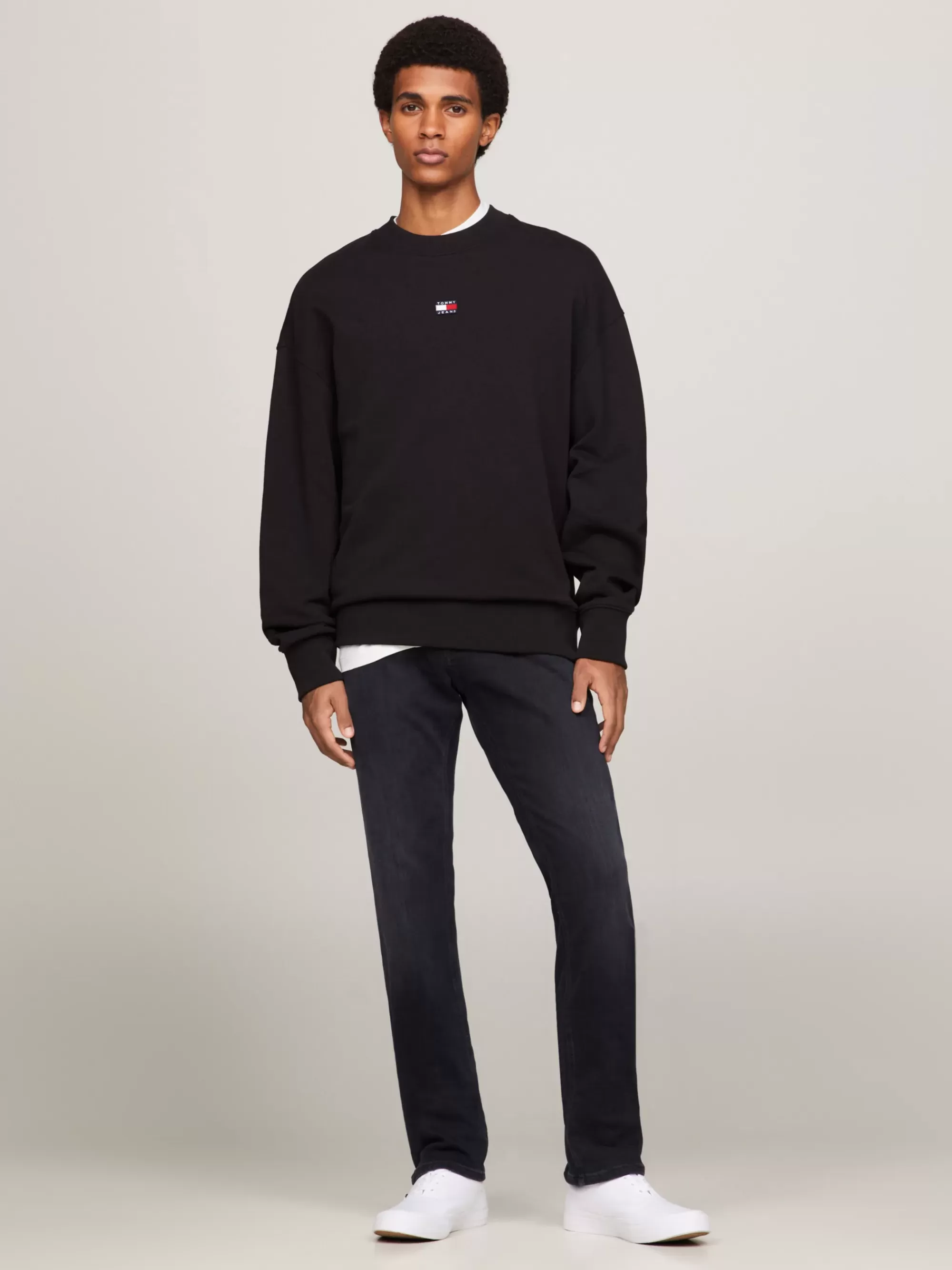 Jeans*Tommy Hilfiger Scanton Zwarte Slim Fit Jeans Met Fading DYNAMIC JACOB BLACK