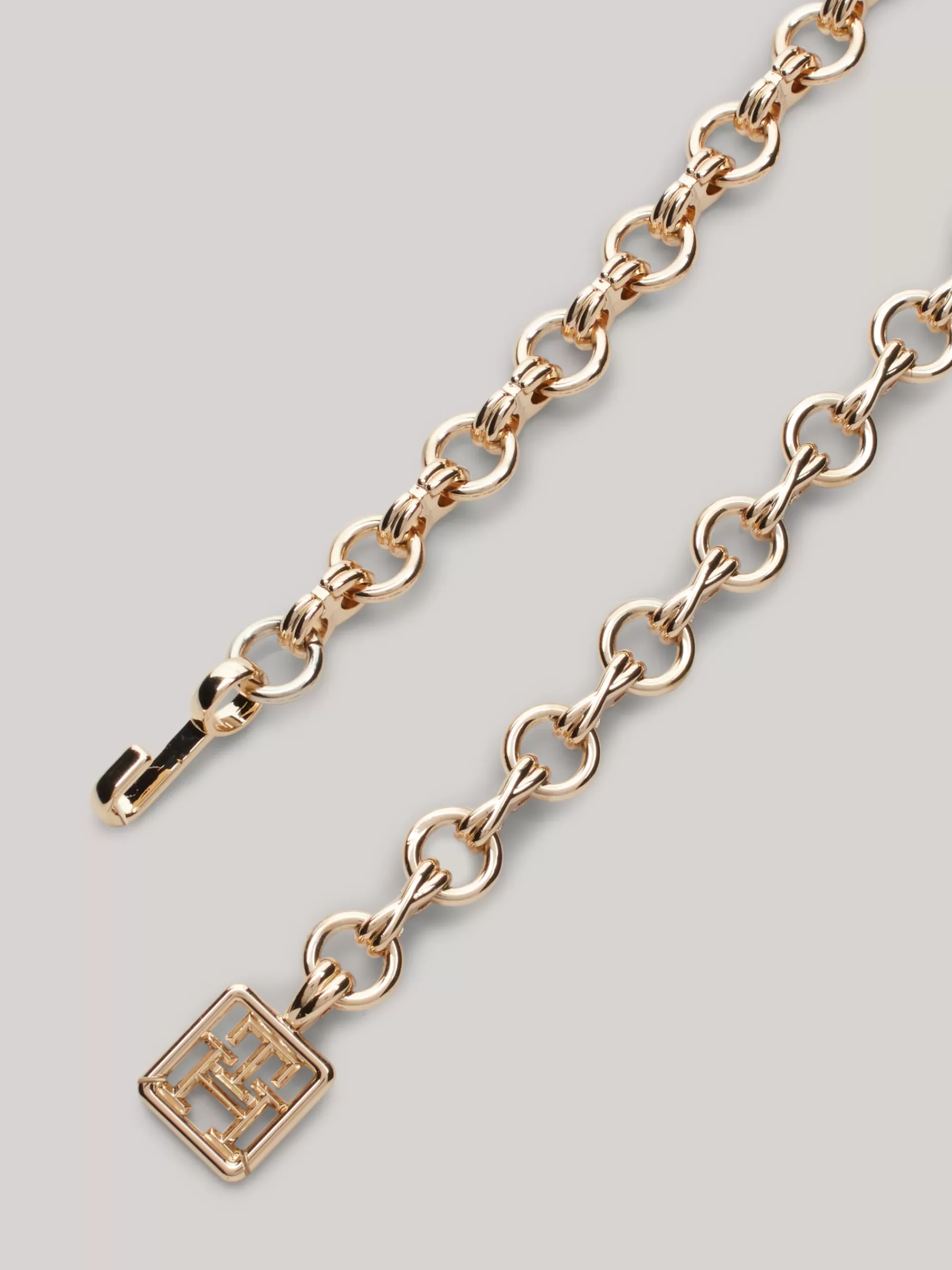 Riemen*Tommy Hilfiger Schakelriem Met TH-monogram GOLD ALLOVER 01
