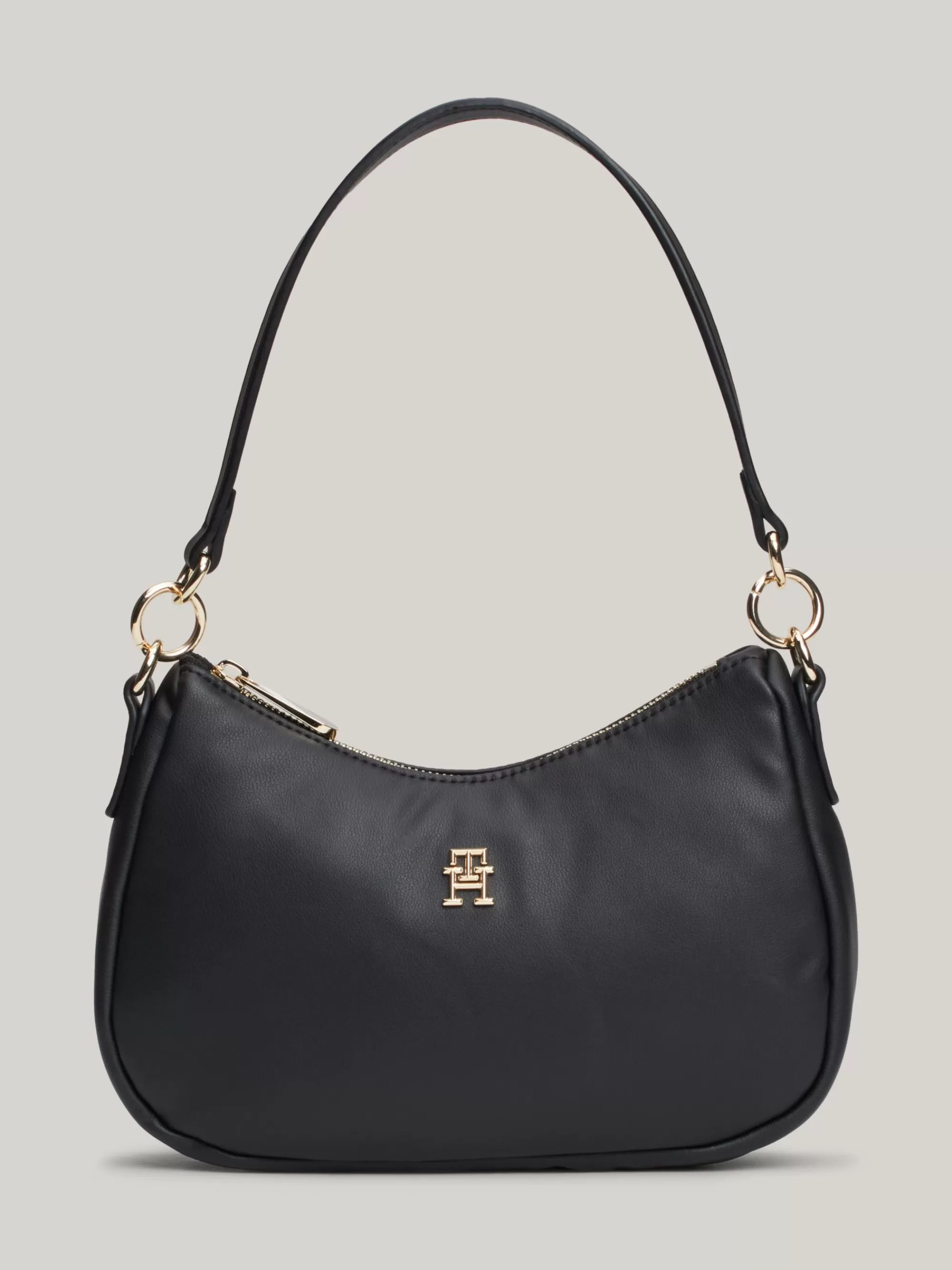 Schoudertassen*Tommy Hilfiger Schoudertas Met Metalen TH-monogram BLACK