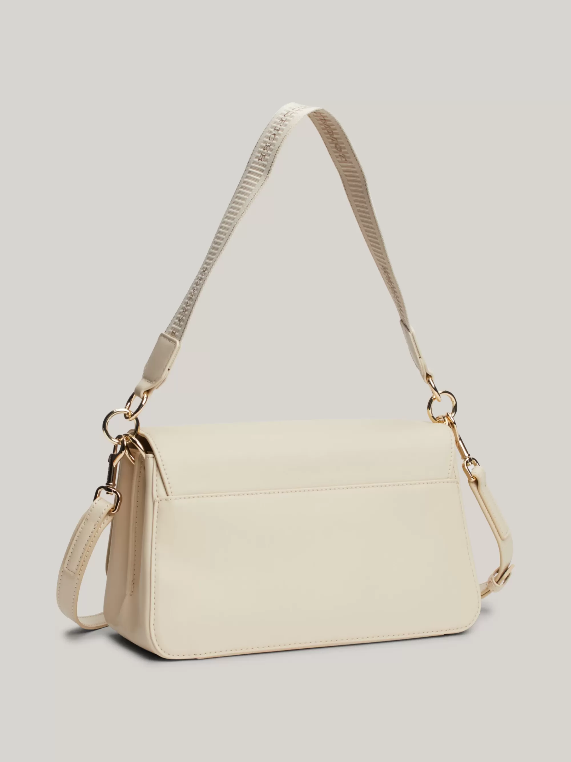 Schoudertassen*Tommy Hilfiger Schoudertas Met Webbing Logoband CLASSIC BEIGE