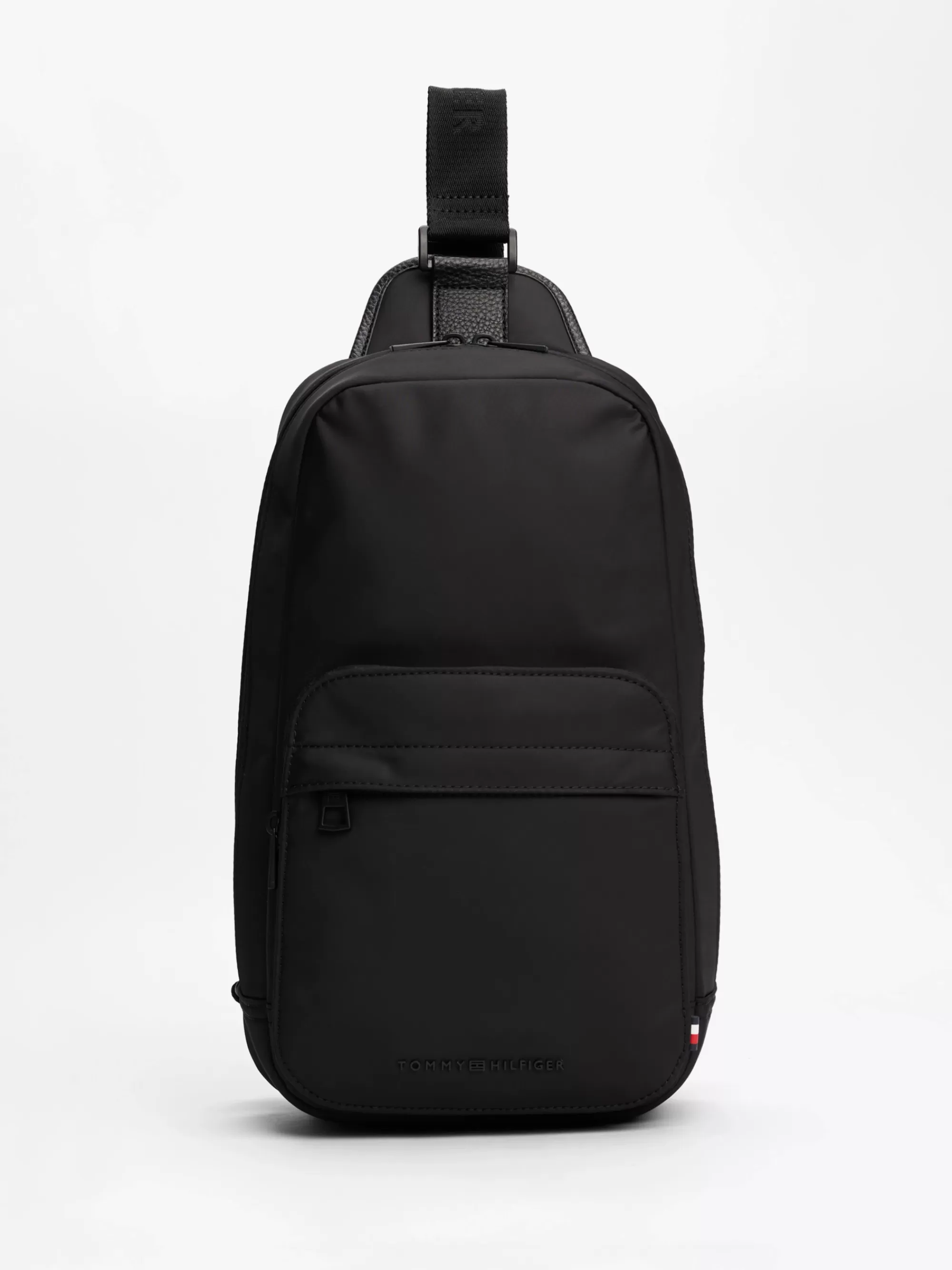 Crossbodytassen*Tommy Hilfiger Schuine Rugzak Met Repeat Logo BLACK