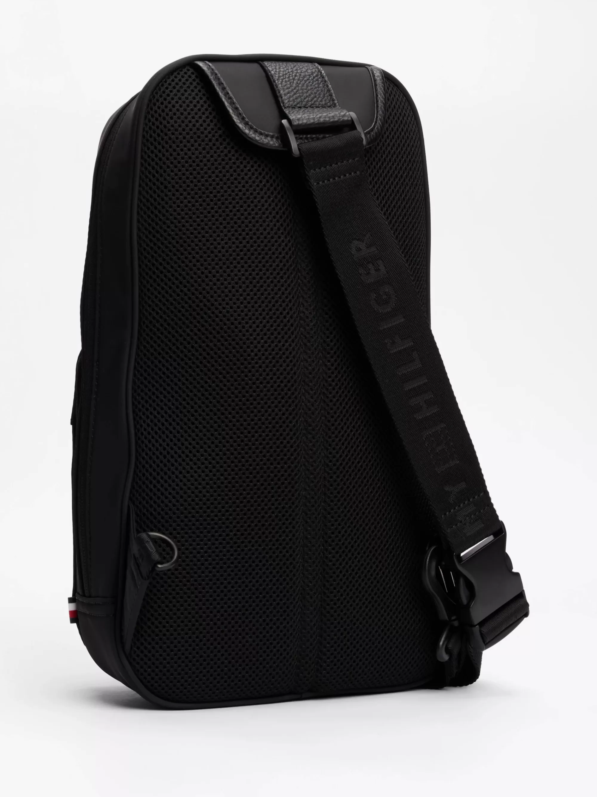 Crossbodytassen*Tommy Hilfiger Schuine Rugzak Met Repeat Logo BLACK