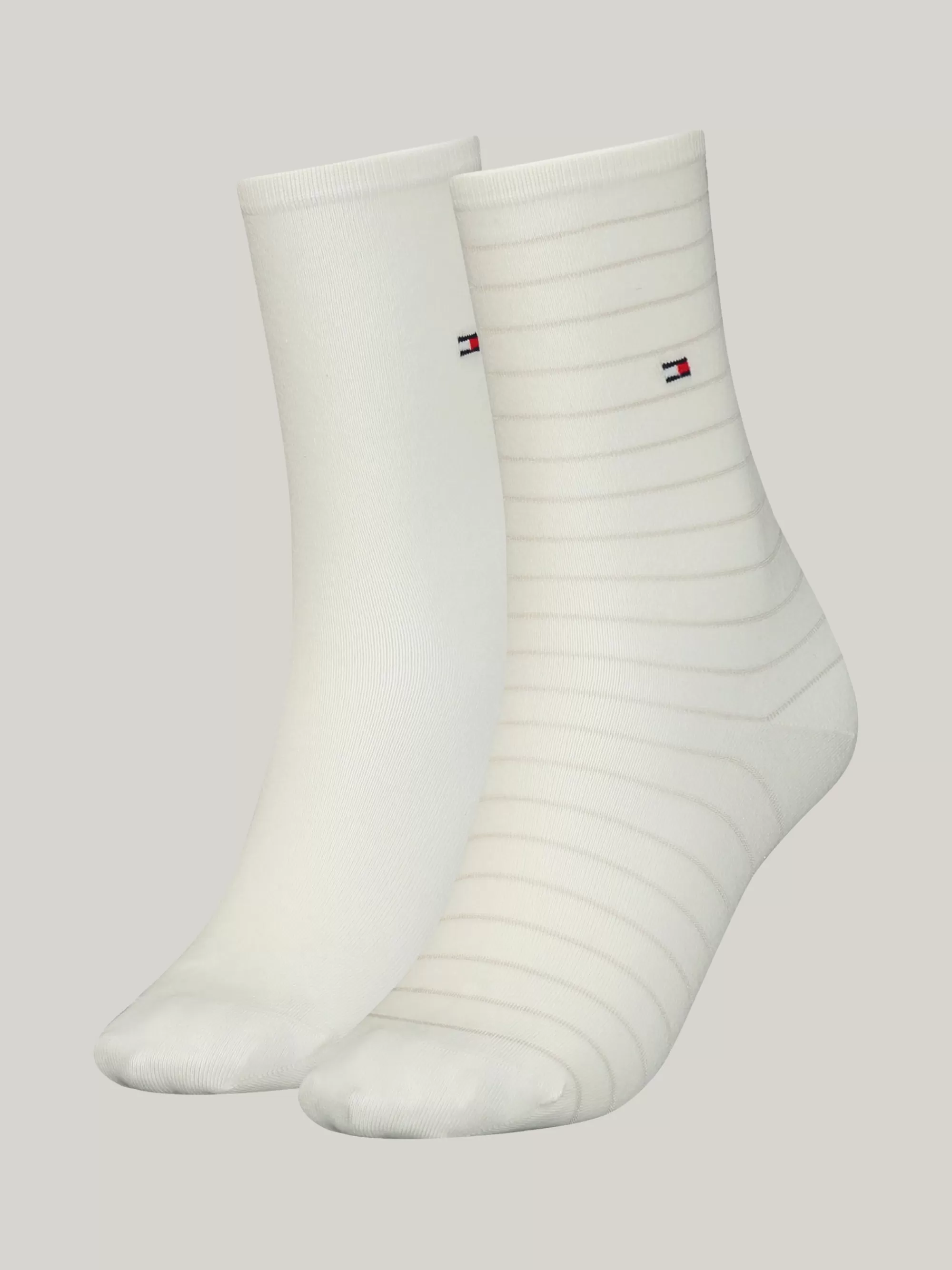 Sokken & Panty's*Tommy Hilfiger Set Met 2 Paar Gestreepte Sokken OFF WHITE
