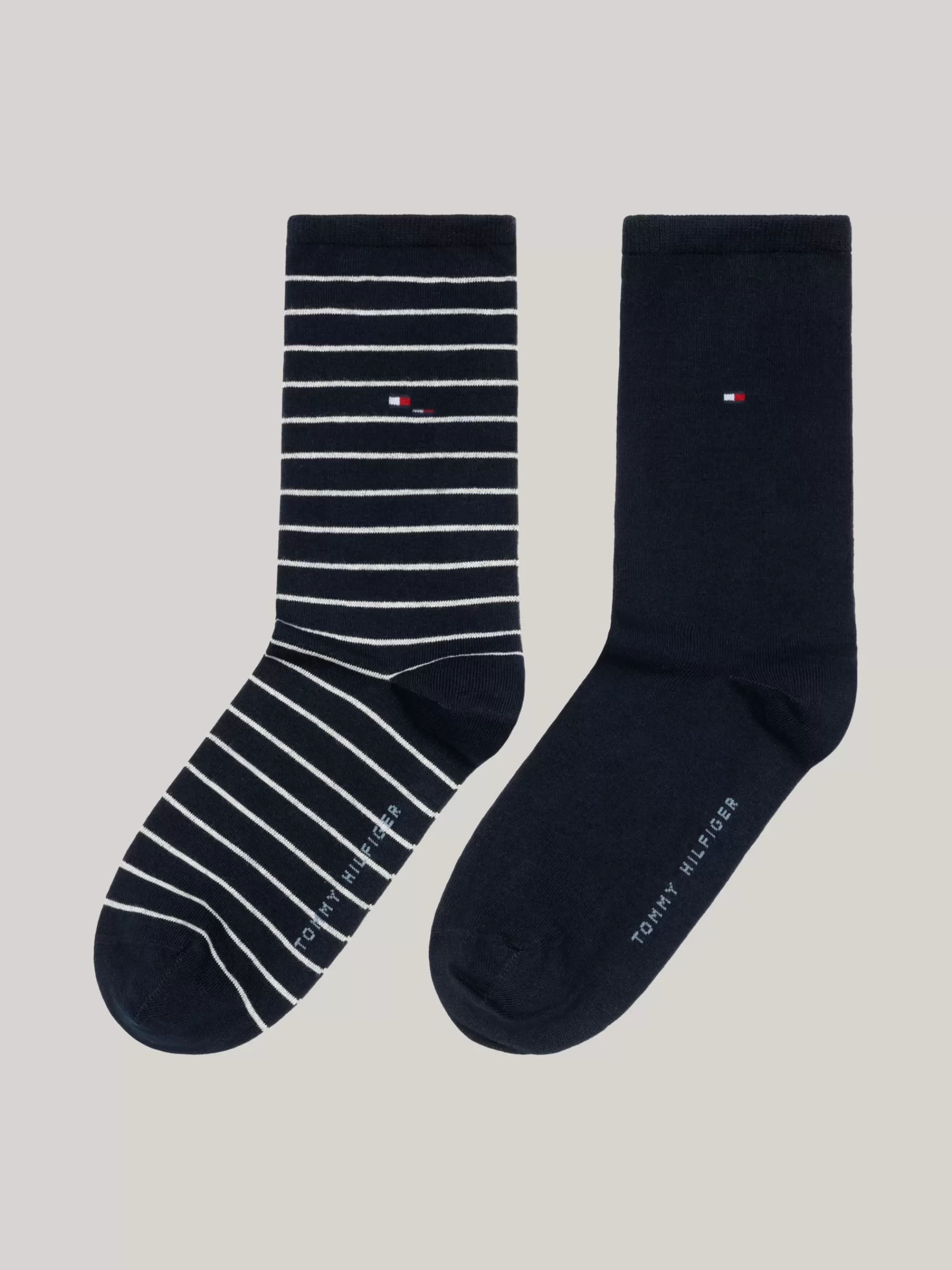 Sokken & Panty's*Tommy Hilfiger Set Met 2 Paar Gestreepte Sokken MIDNIGHT BLUE