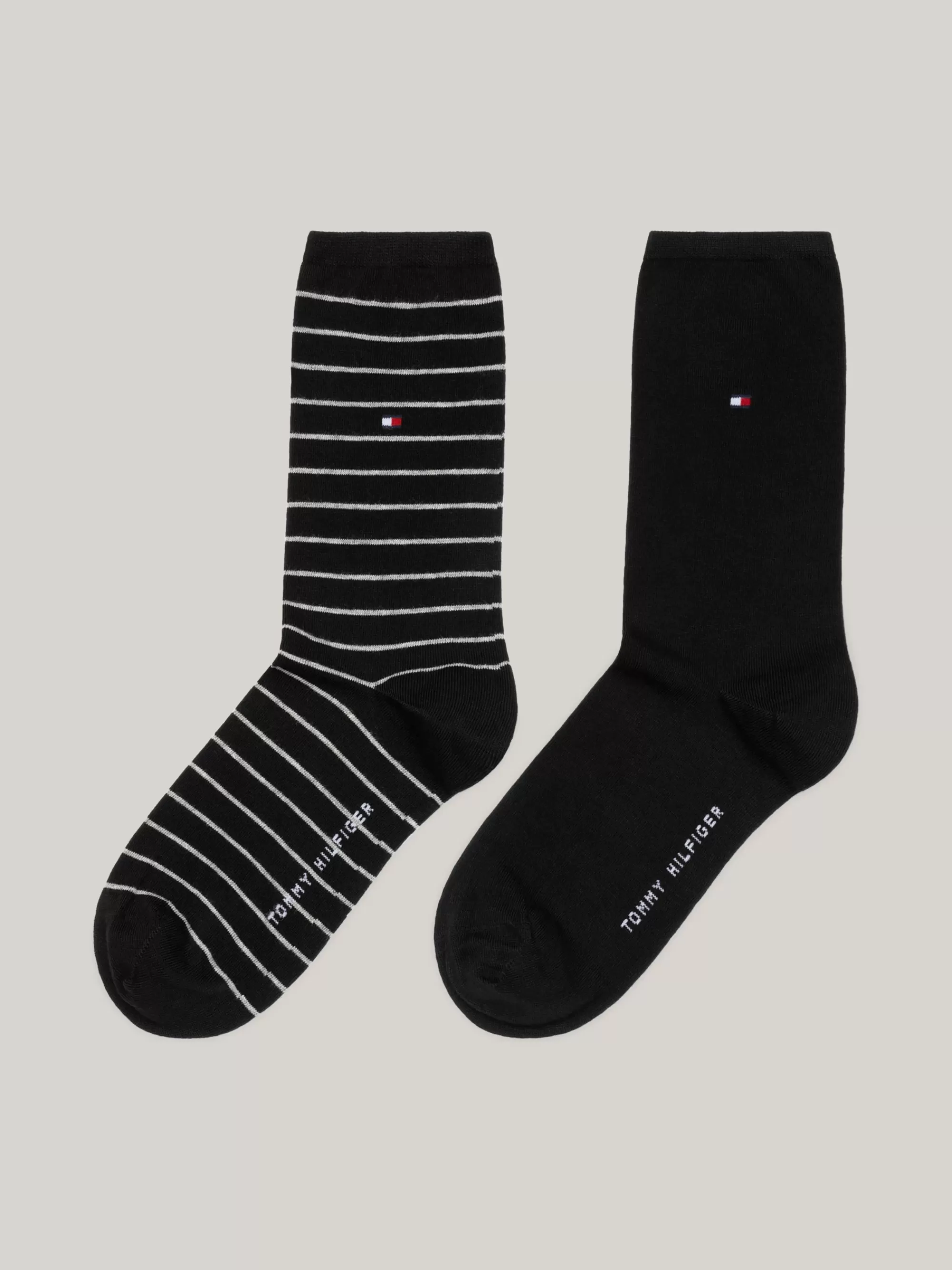 Sokken & Panty's*Tommy Hilfiger Set Met 2 Paar Gestreepte Sokken BLACK