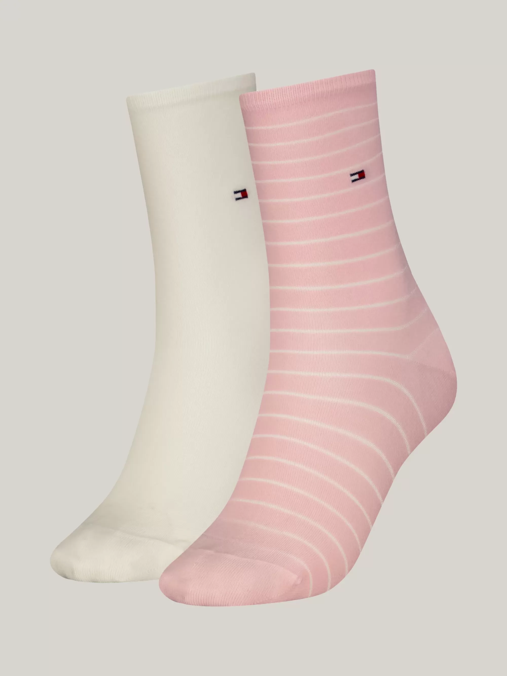 Sokken & Panty's*Tommy Hilfiger Set Met 2 Paar Gestreepte Sokken PINK COMBO