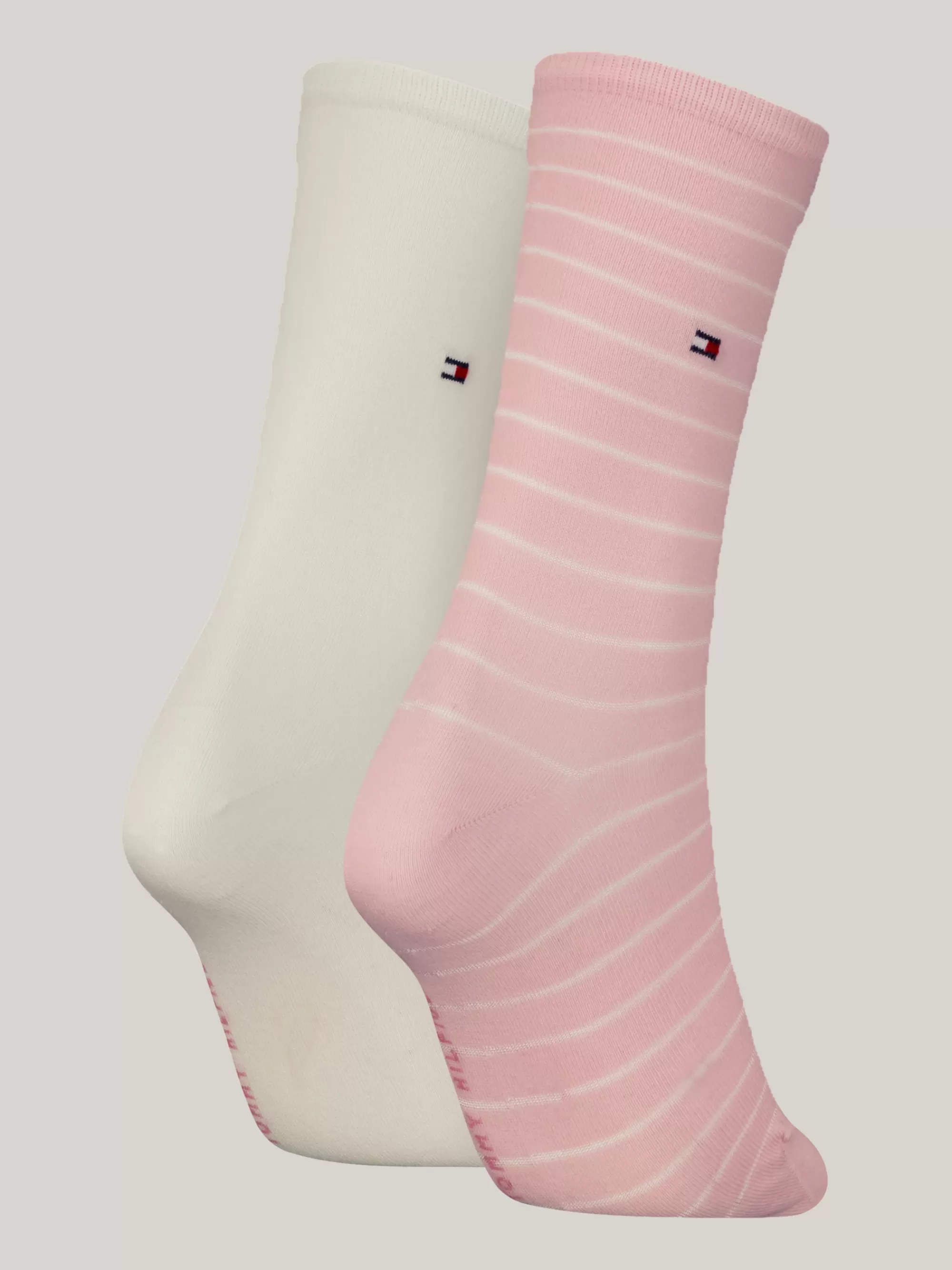 Sokken & Panty's*Tommy Hilfiger Set Met 2 Paar Gestreepte Sokken PINK COMBO