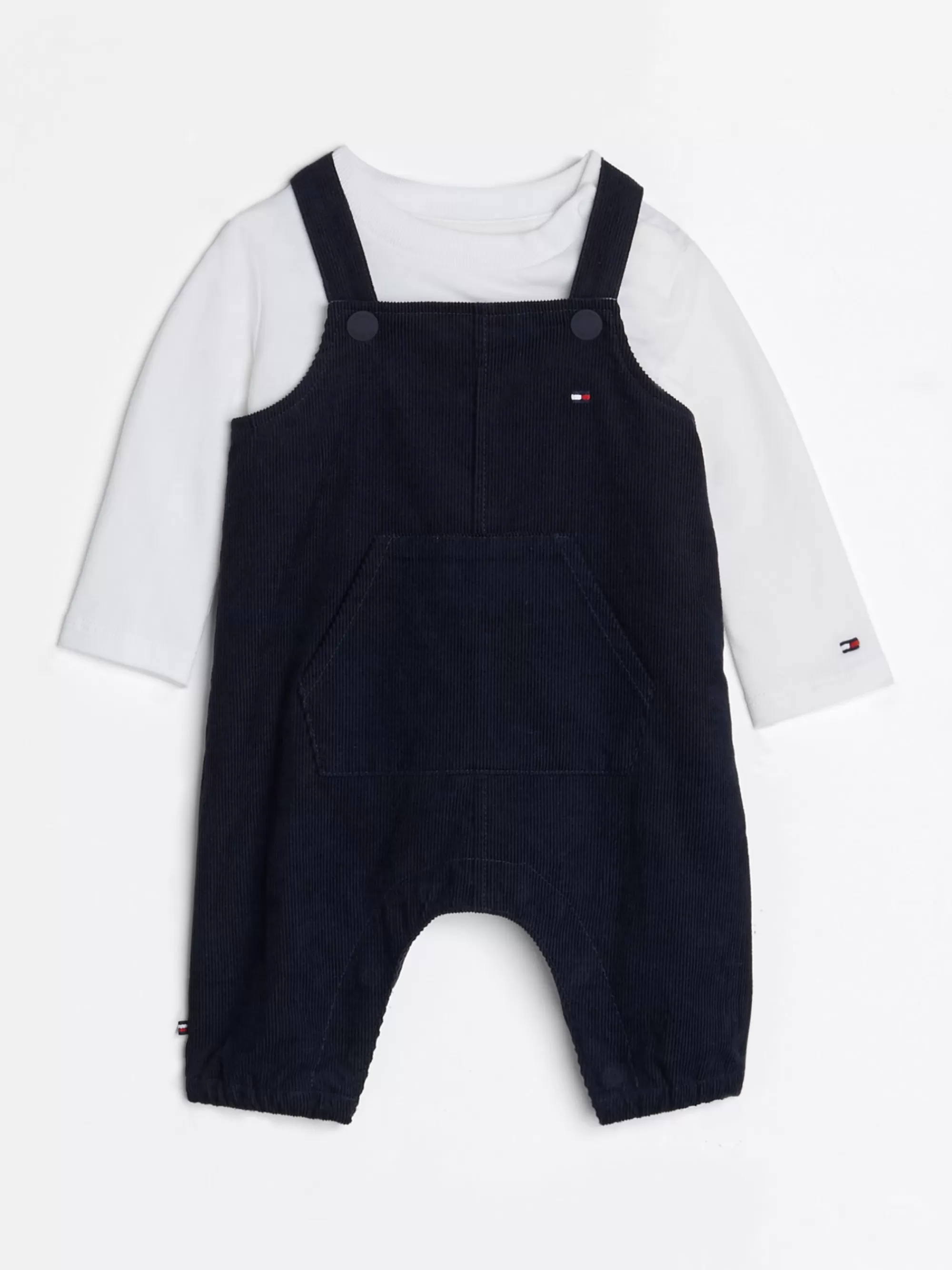 Meisjes | Jongens*Tommy Hilfiger Set Met Corduroy Tuinbroek DESERT SKY