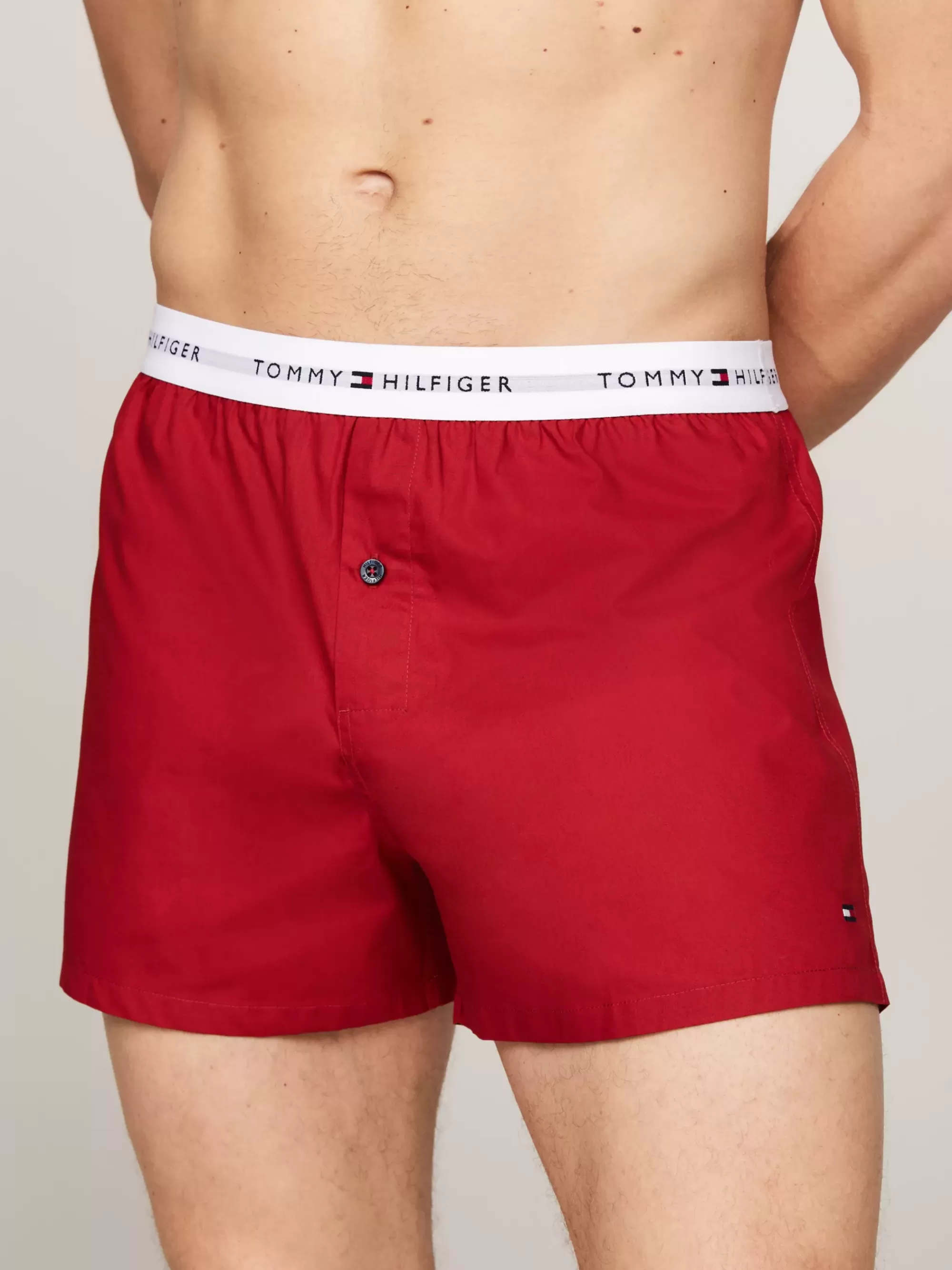 Ondergoed*Tommy Hilfiger Set Van 2 Boxershorts Met Repeat Logo DARK MAGMA/MILITARY DENIM