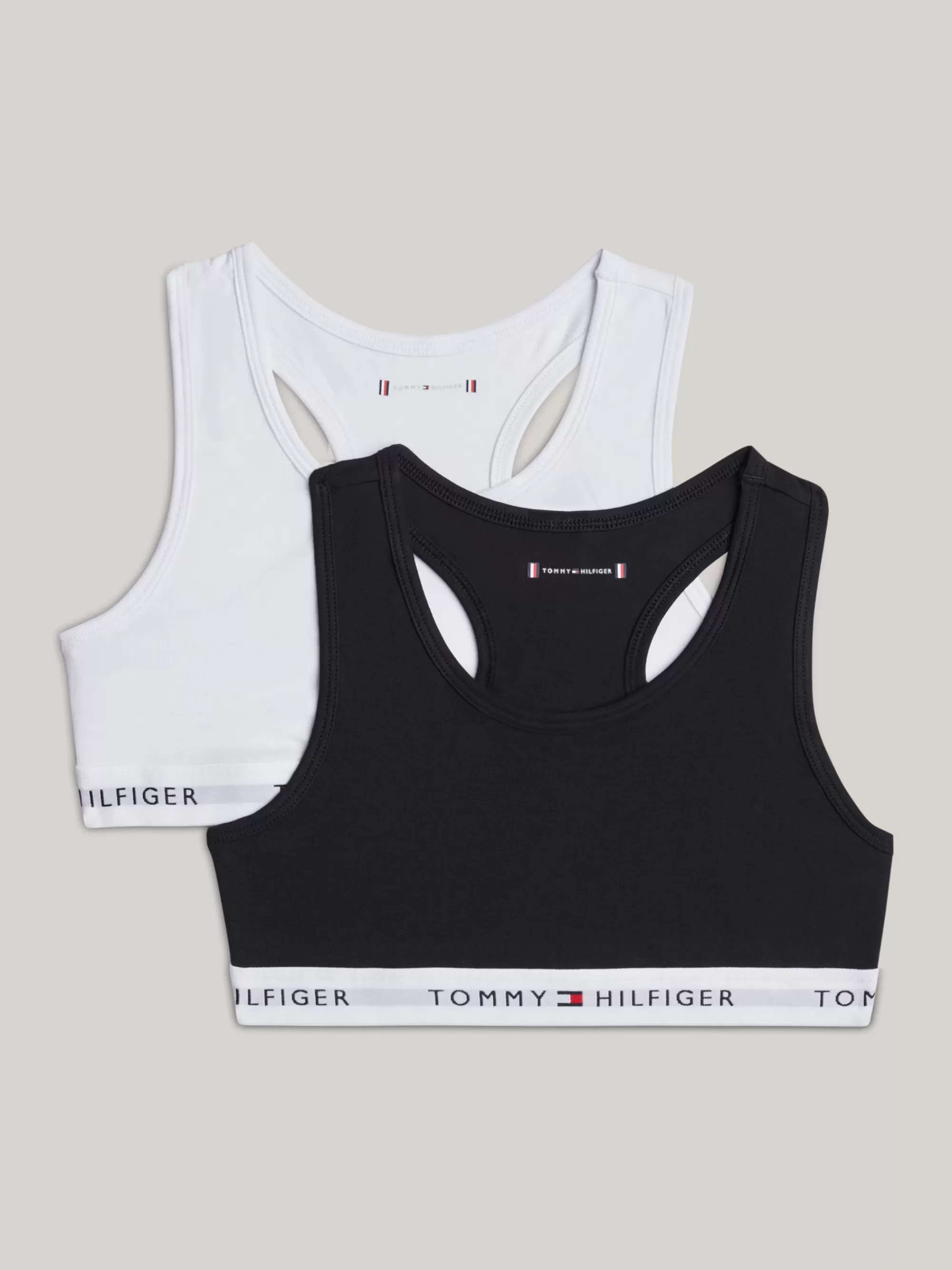 Ondergoed & Sokken*Tommy Hilfiger Set Van 2 Bralettes Met Racerback BLACK/WHITE