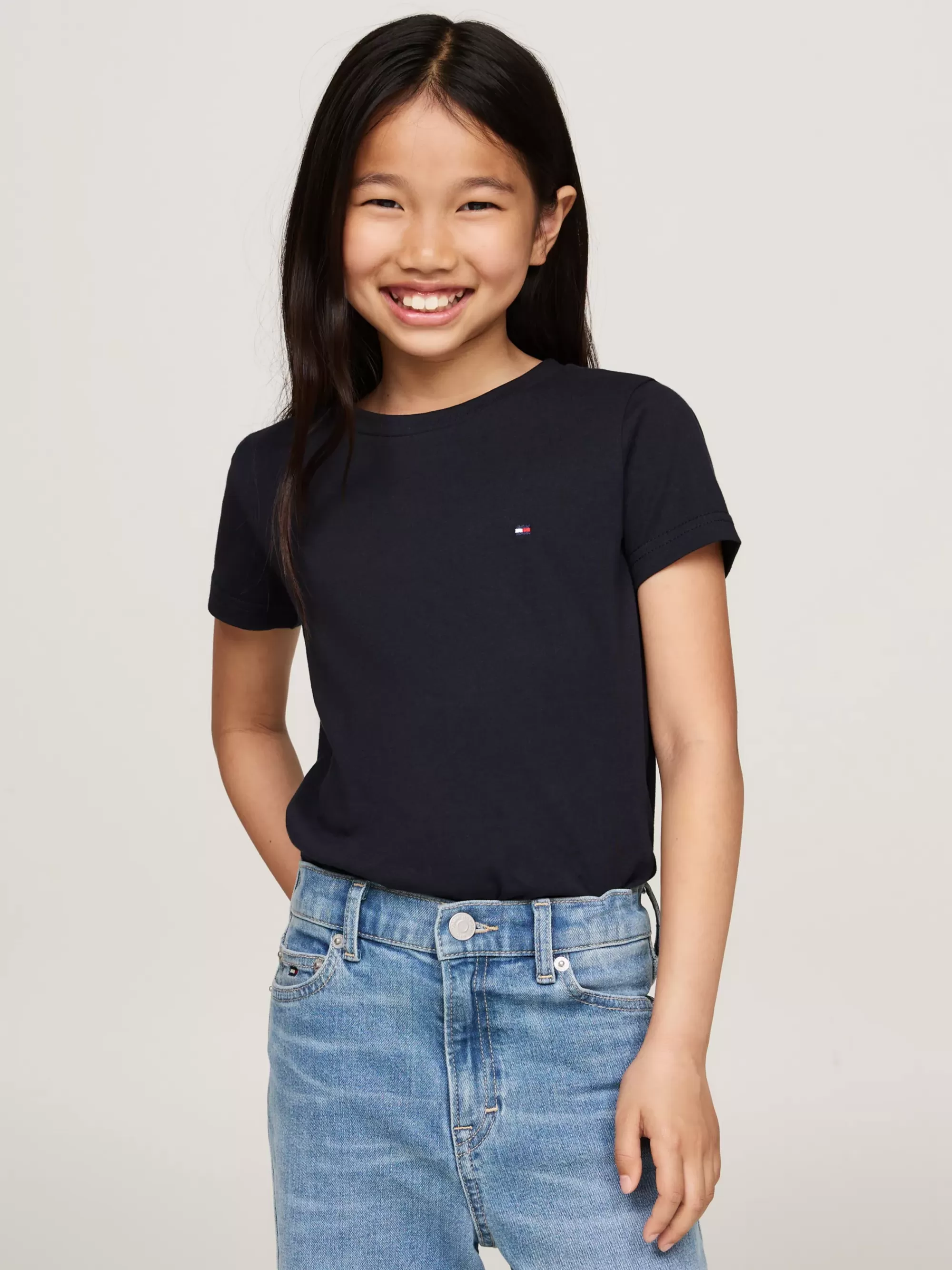 Ondergoed & Sokken*Tommy Hilfiger Set Van 2 Essential T-shirts Met Ronde Hals WHITE/DESERT SKY
