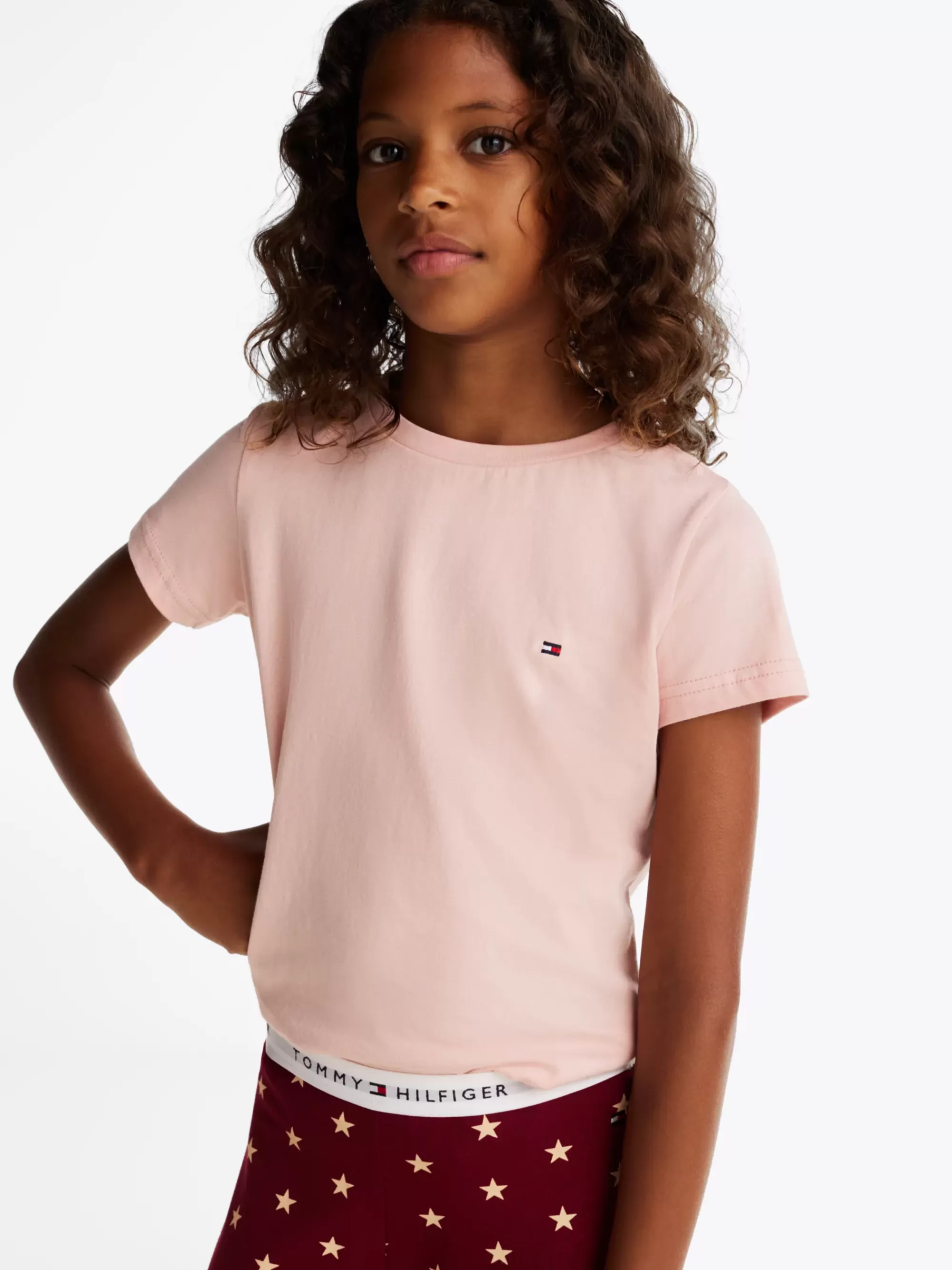 Ondergoed & Sokken*Tommy Hilfiger Set Van 2 Essential T-shirts Met Ronde Hals SOFT ROSE/BALANCED BEIGE