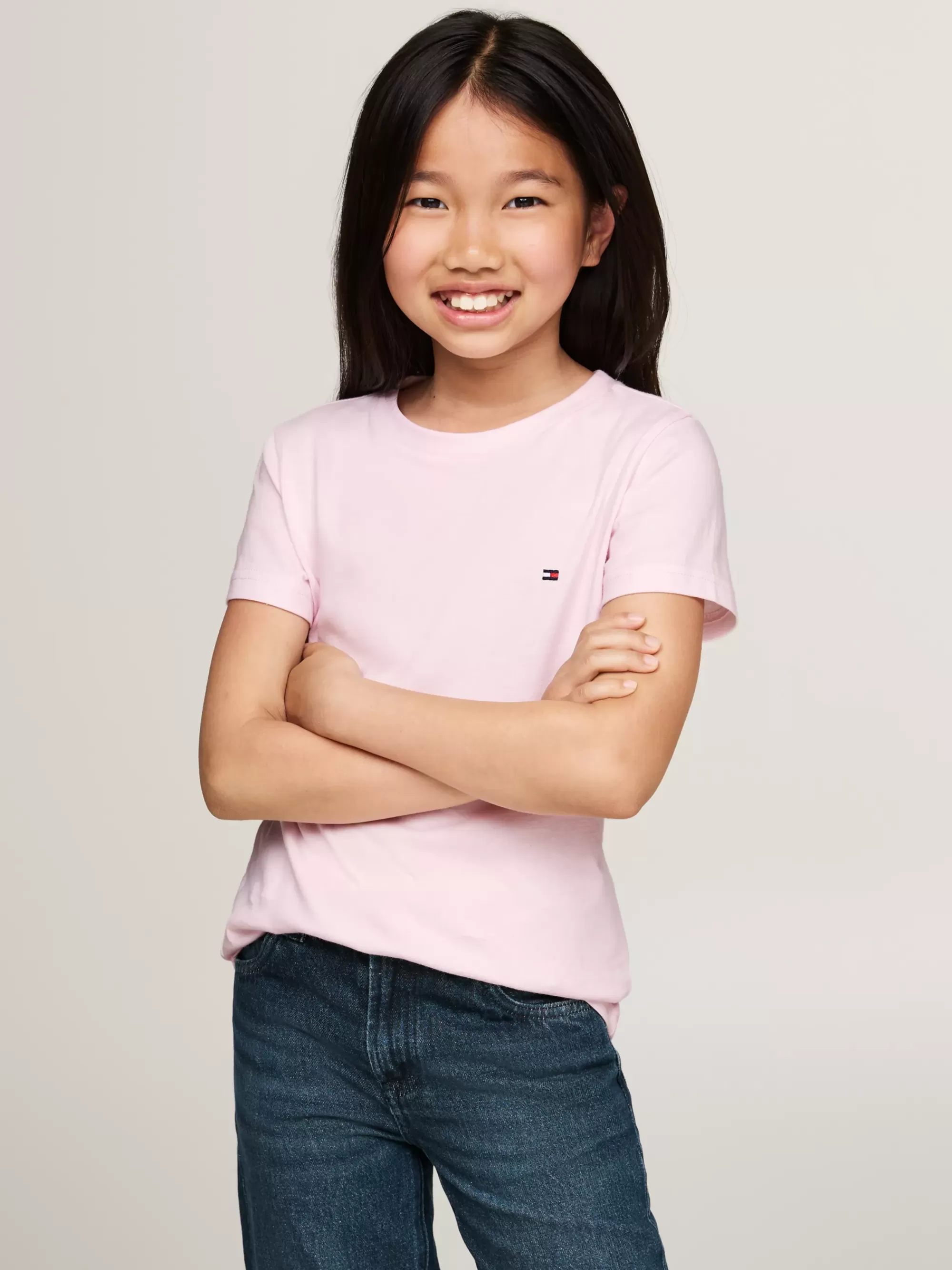 Ondergoed & Sokken*Tommy Hilfiger Set Van 2 Essential T-shirts Met Ronde Hals WHITE/ LIGHT PINK