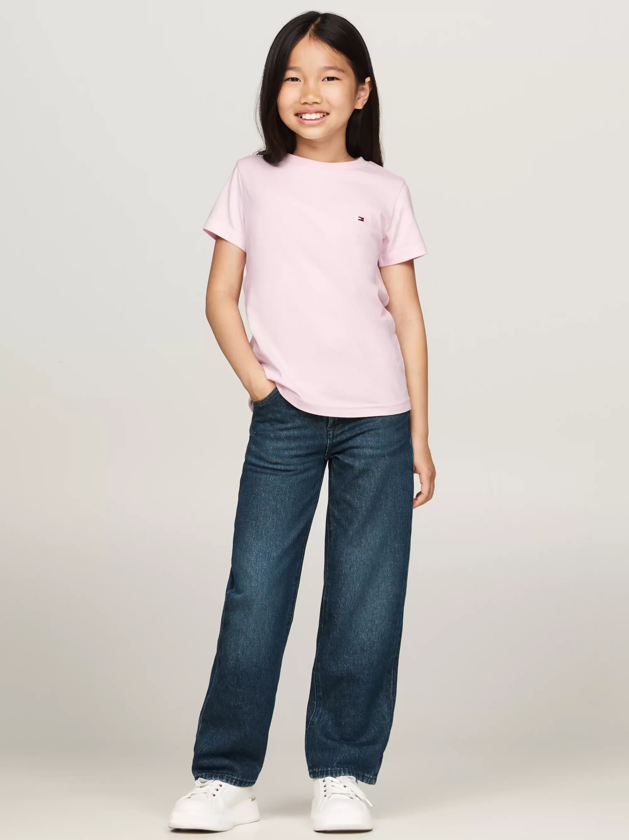 Ondergoed & Sokken*Tommy Hilfiger Set Van 2 Essential T-shirts Met Ronde Hals WHITE/ LIGHT PINK