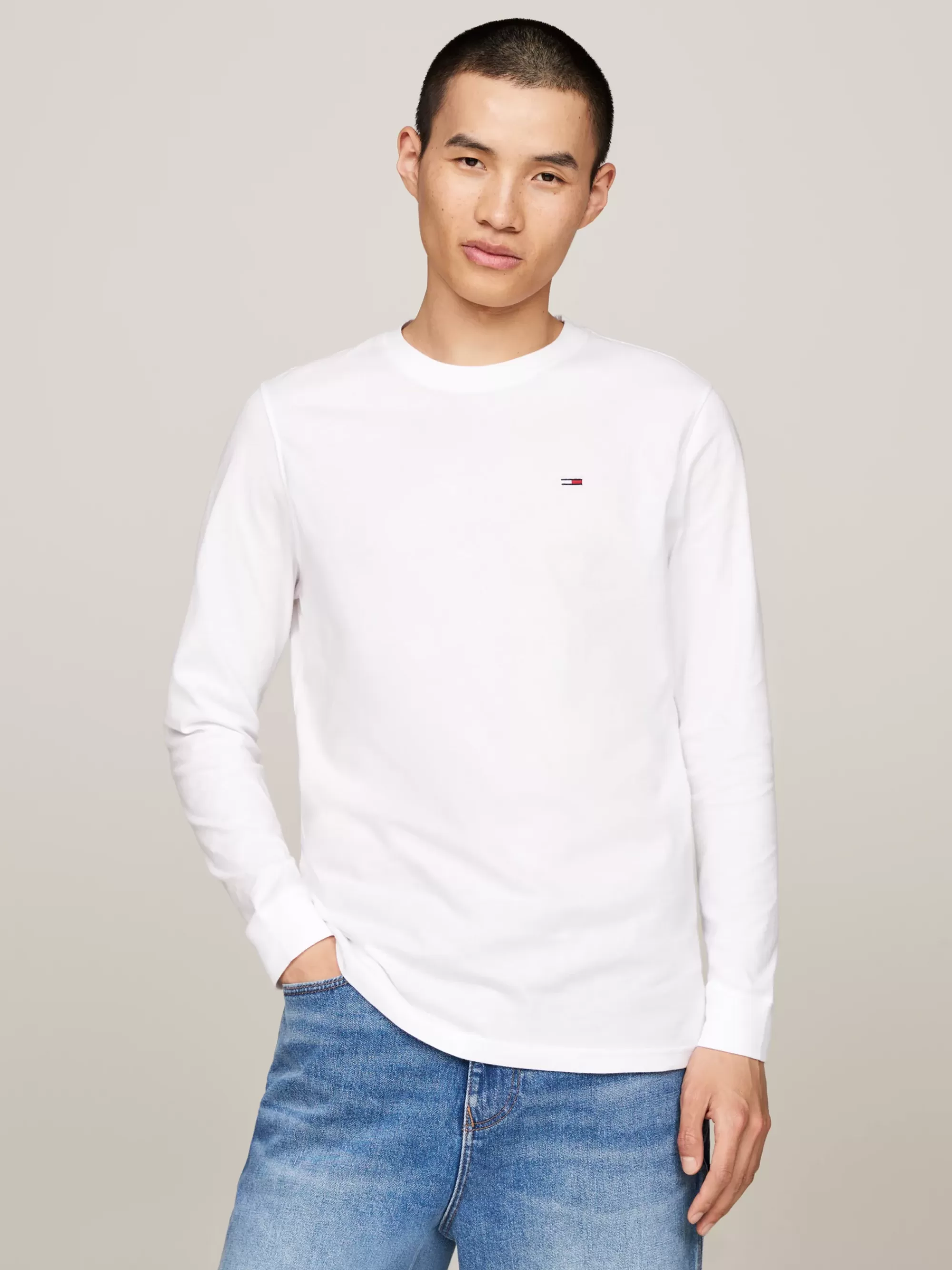 Plus Size Kleding & Inclusieve Maten | T-Shirts*Tommy Hilfiger Set Van 2 Extra Slim Fit Longsleeve T-shirts GREEN MALACHITE / WHITE