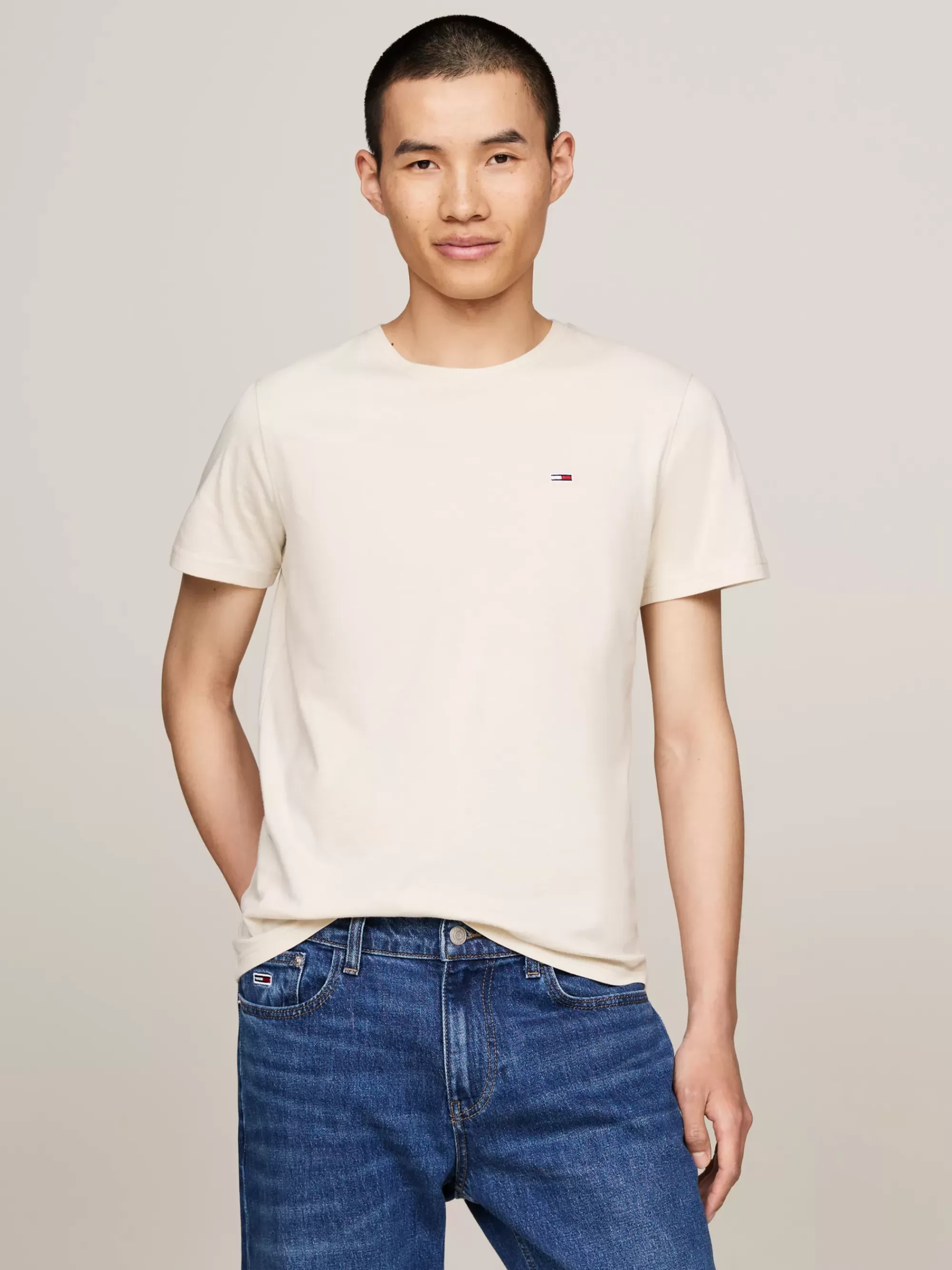 Plus Size Kleding & Inclusieve Maten | T-Shirts*Tommy Hilfiger Set Van 2 Extra Slim Fit T-shirts Van Jersey NEWSPRINT / WHITE