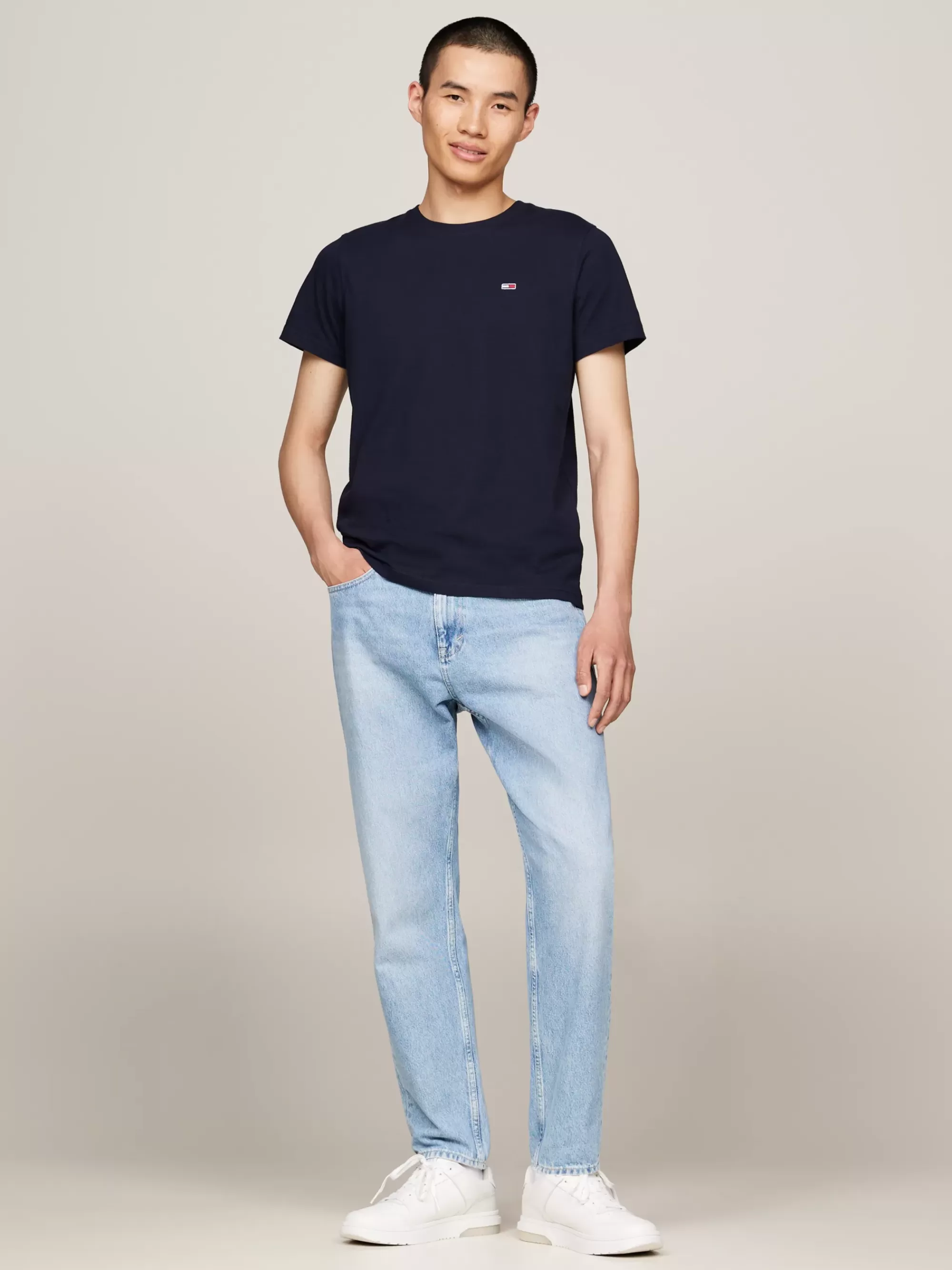 Plus Size Kleding & Inclusieve Maten | T-Shirts*Tommy Hilfiger Set Van 2 Extra Slim Fit T-shirts Van Jersey NEW CHARCOAL / DARK NIGHT NAVY