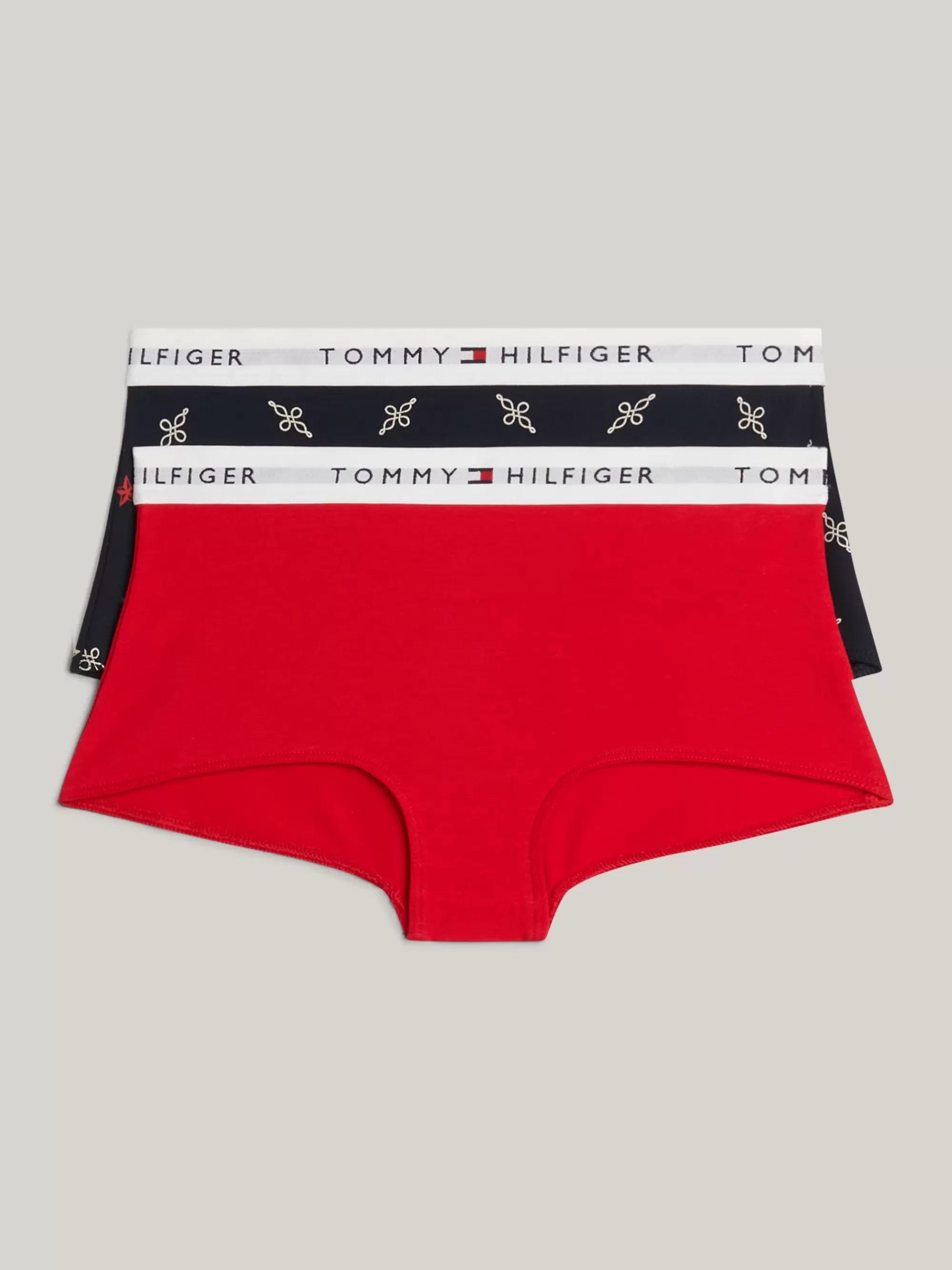 Ondergoed & Sokken*Tommy Hilfiger Set Van 2 Hipsters ROPE STAR AOP/PRIM RED