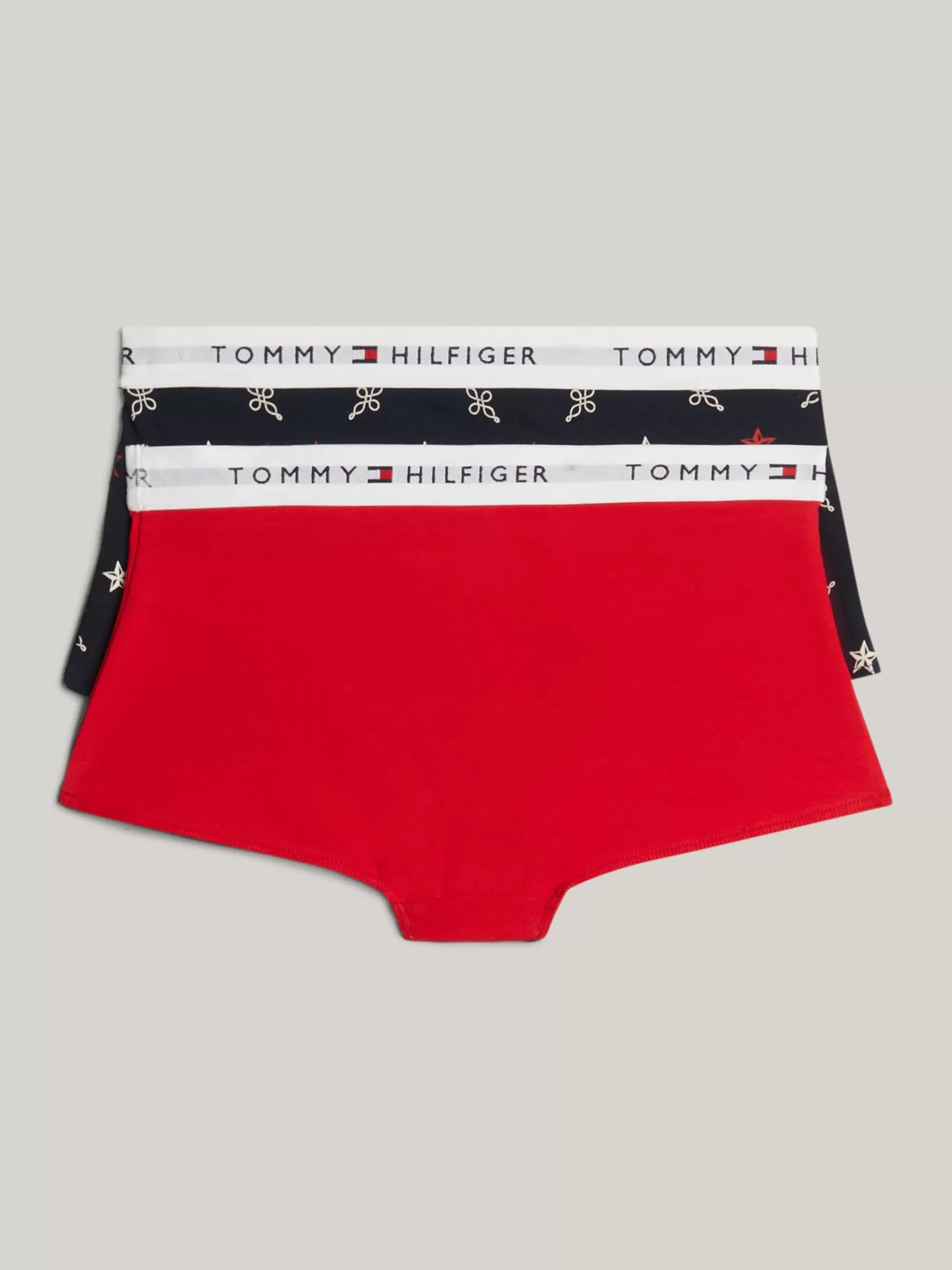 Ondergoed & Sokken*Tommy Hilfiger Set Van 2 Hipsters ROPE STAR AOP/PRIM RED