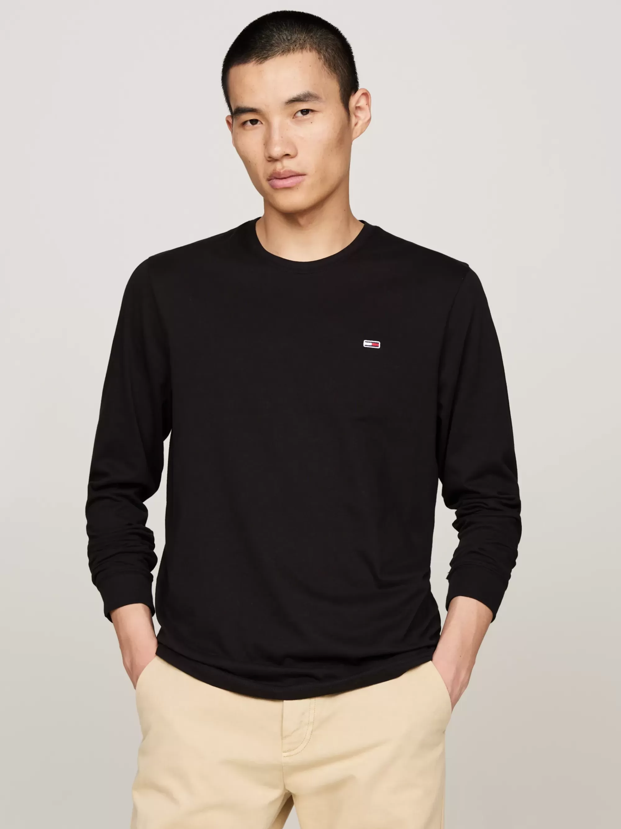 T-Shirts*Tommy Hilfiger Set Van 2 Longsleeve T-shirts Met Logo BLACK / DARK NIGHT NAVY