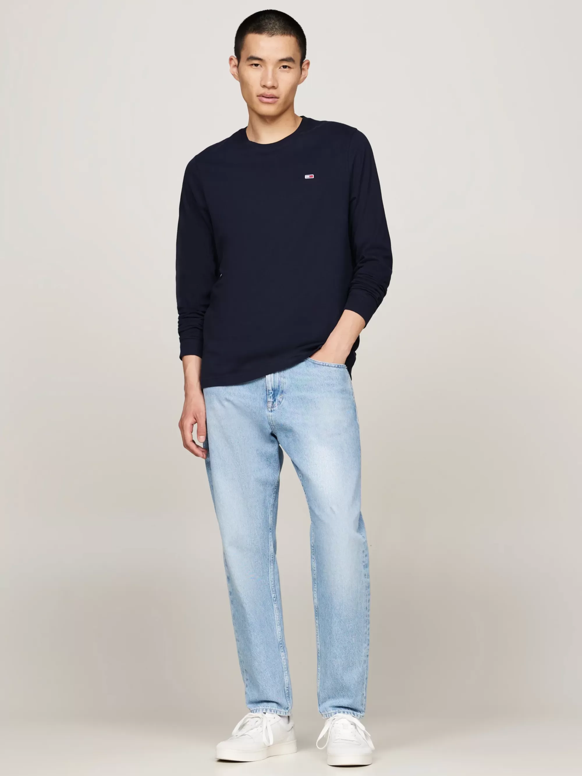 T-Shirts*Tommy Hilfiger Set Van 2 Longsleeve T-shirts Met Logo DARK NIGHT NAVY / WHITE
