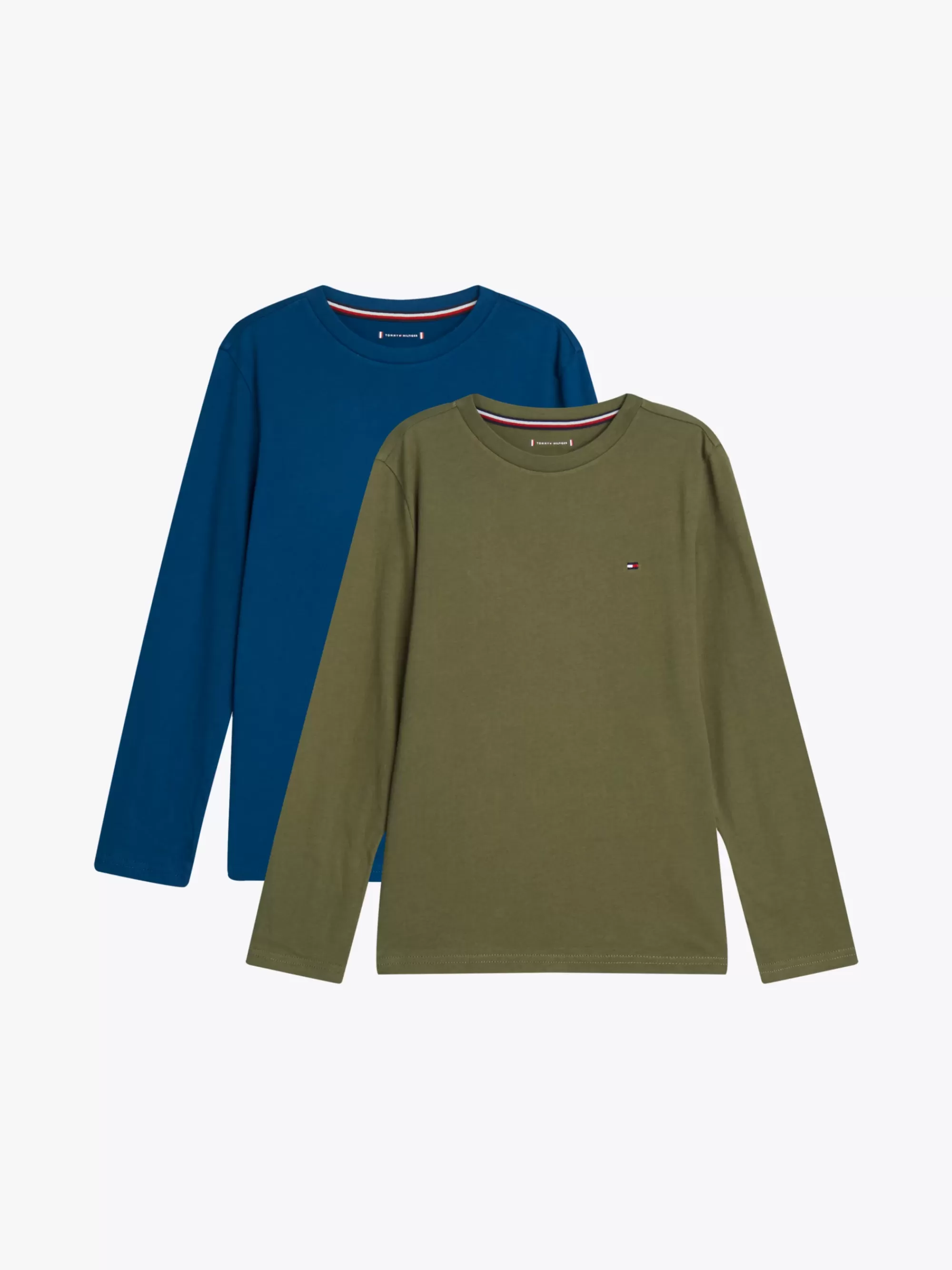 Underwear & Socks*Tommy Hilfiger Set Van 2 Longsleeve T-shirts Met Vlag DEEP INDIGO/UTILITY OLIVE