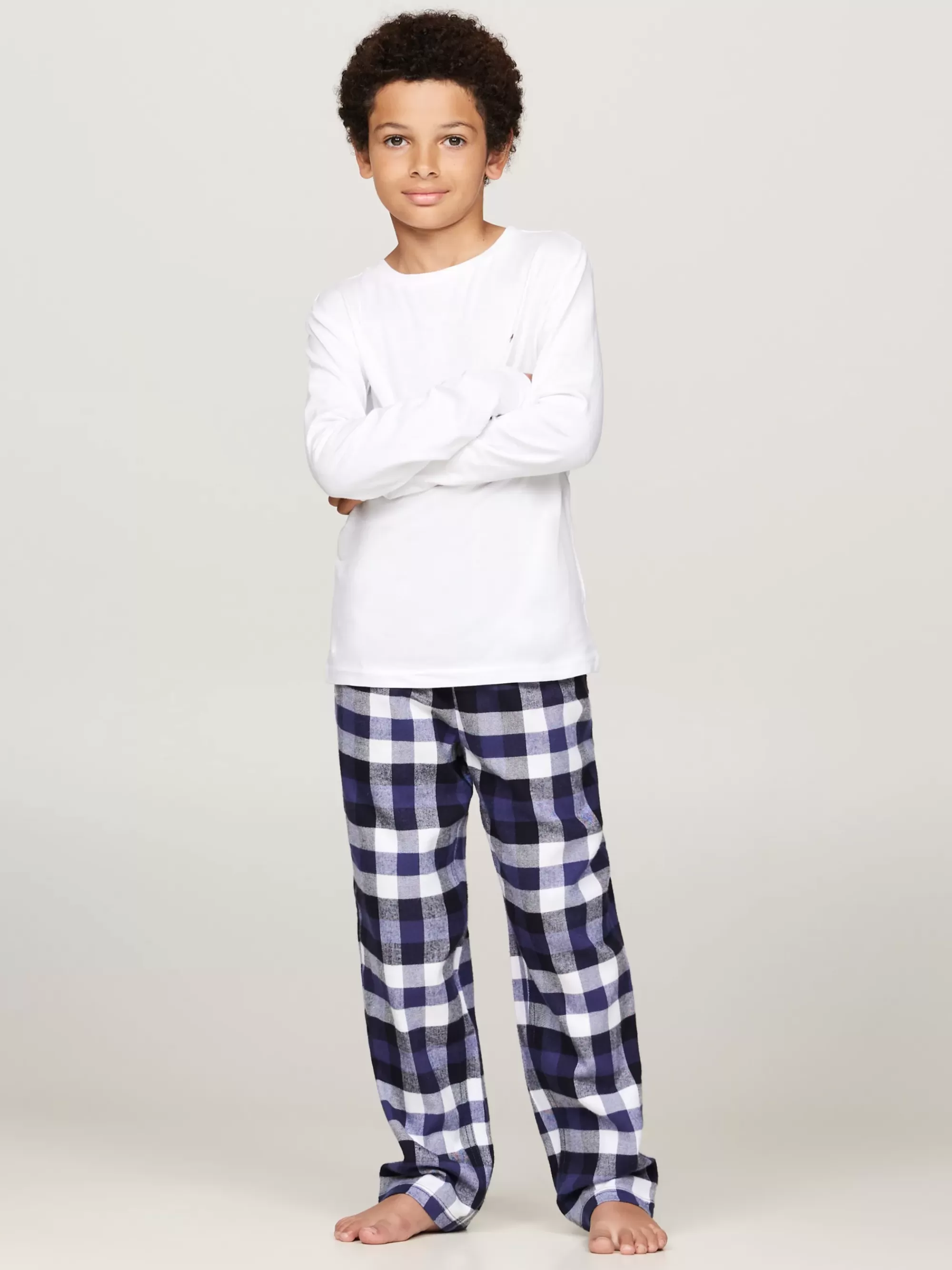 T-Shirts & Polo's | Underwear & Socks*Tommy Hilfiger Set Van 2 Longsleeve T-shirts Met Vlag DESERT SKY/WHITE