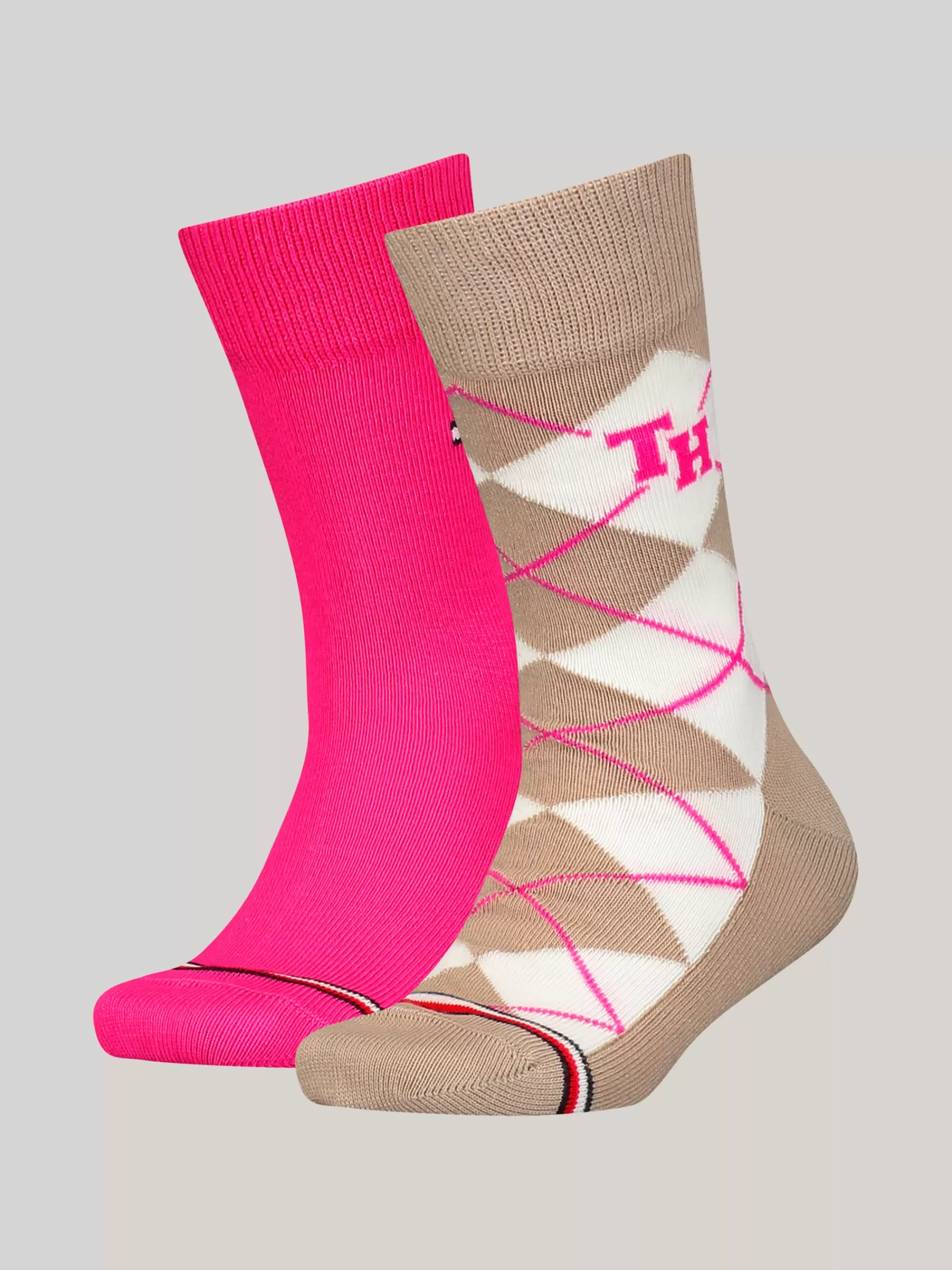 Ondergoed & Sokken | Underwear & Socks*Tommy Hilfiger Set Van 2 Paar Classics Sokken Met Argyle-ruit SAND COMBO