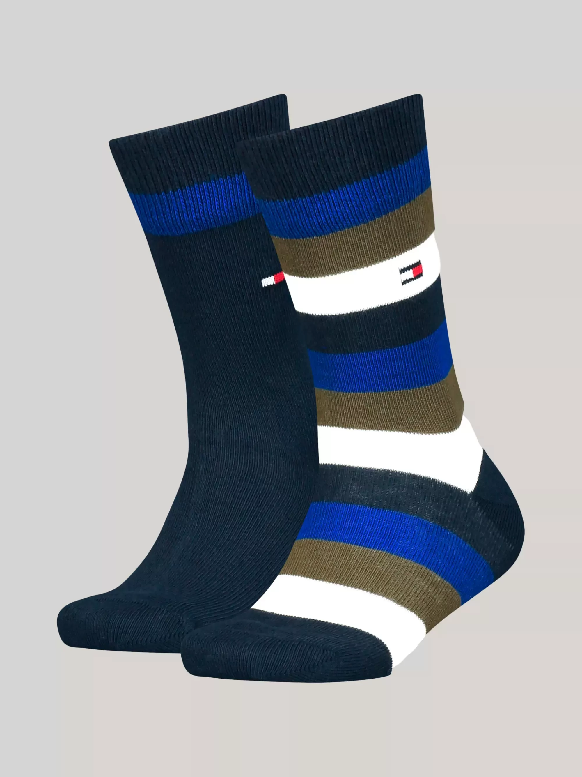 Ondergoed & Sokken | Underwear & Socks*Tommy Hilfiger Set Van 2 Paar Classics Sokken Met Strepen OLIVE / BLUE