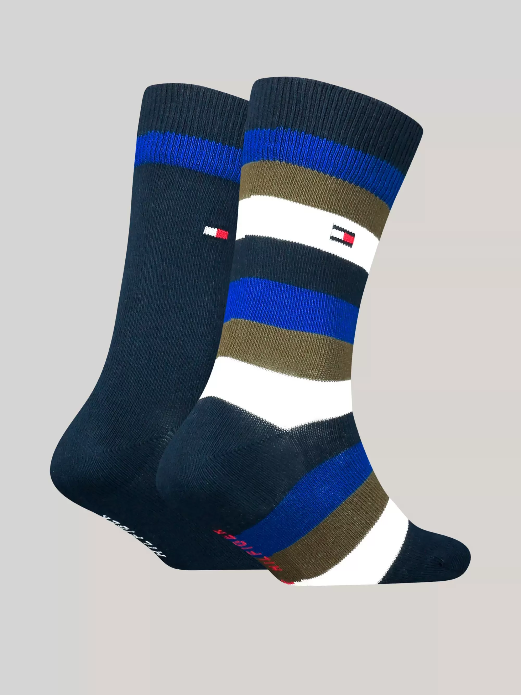 Ondergoed & Sokken | Underwear & Socks*Tommy Hilfiger Set Van 2 Paar Classics Sokken Met Strepen OLIVE / BLUE