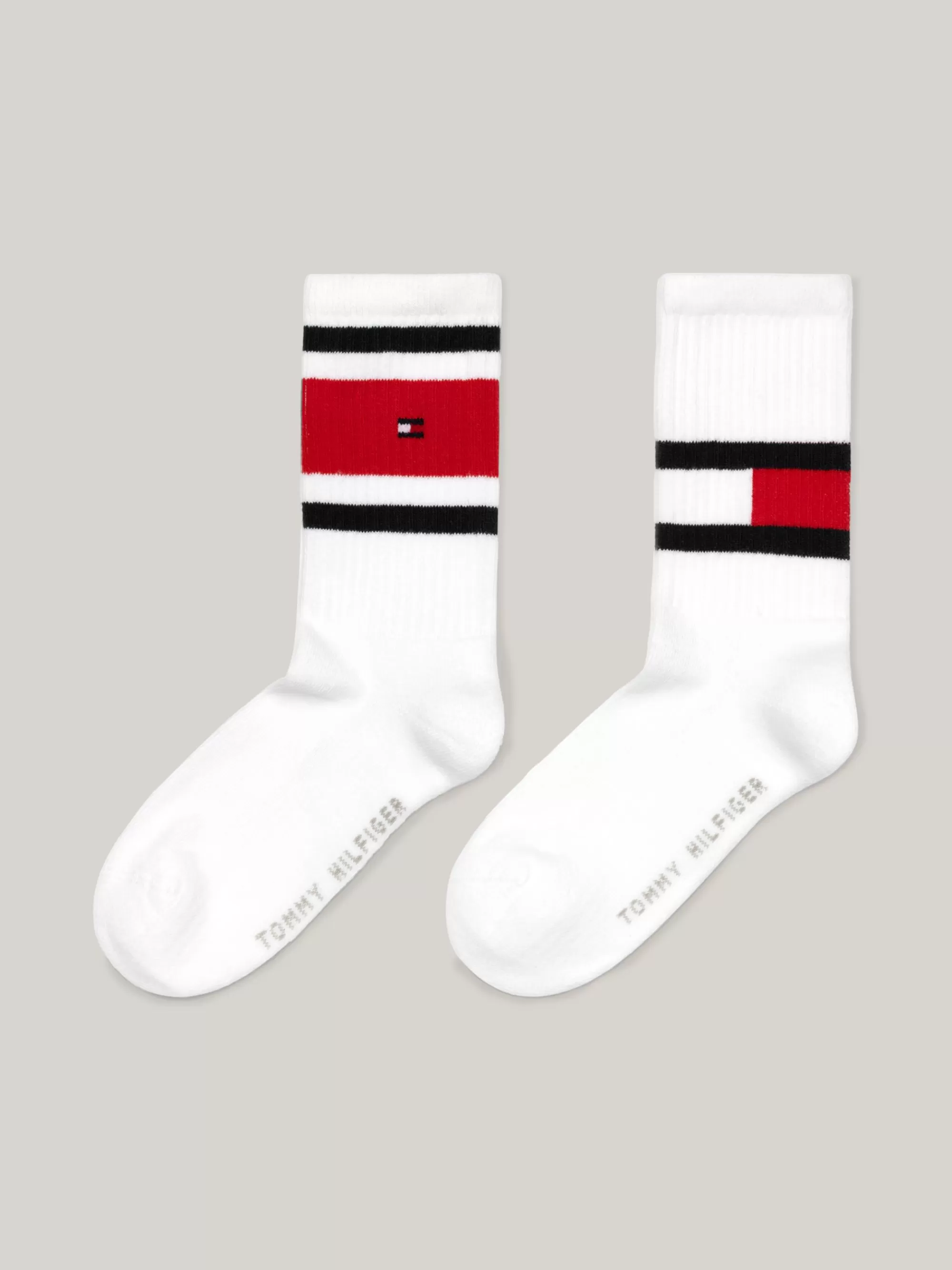 Ondergoed & Sokken | Underwear & Socks*Tommy Hilfiger Set Van 2 Paar Colour-blocked Sokken Met Vlag WHITE