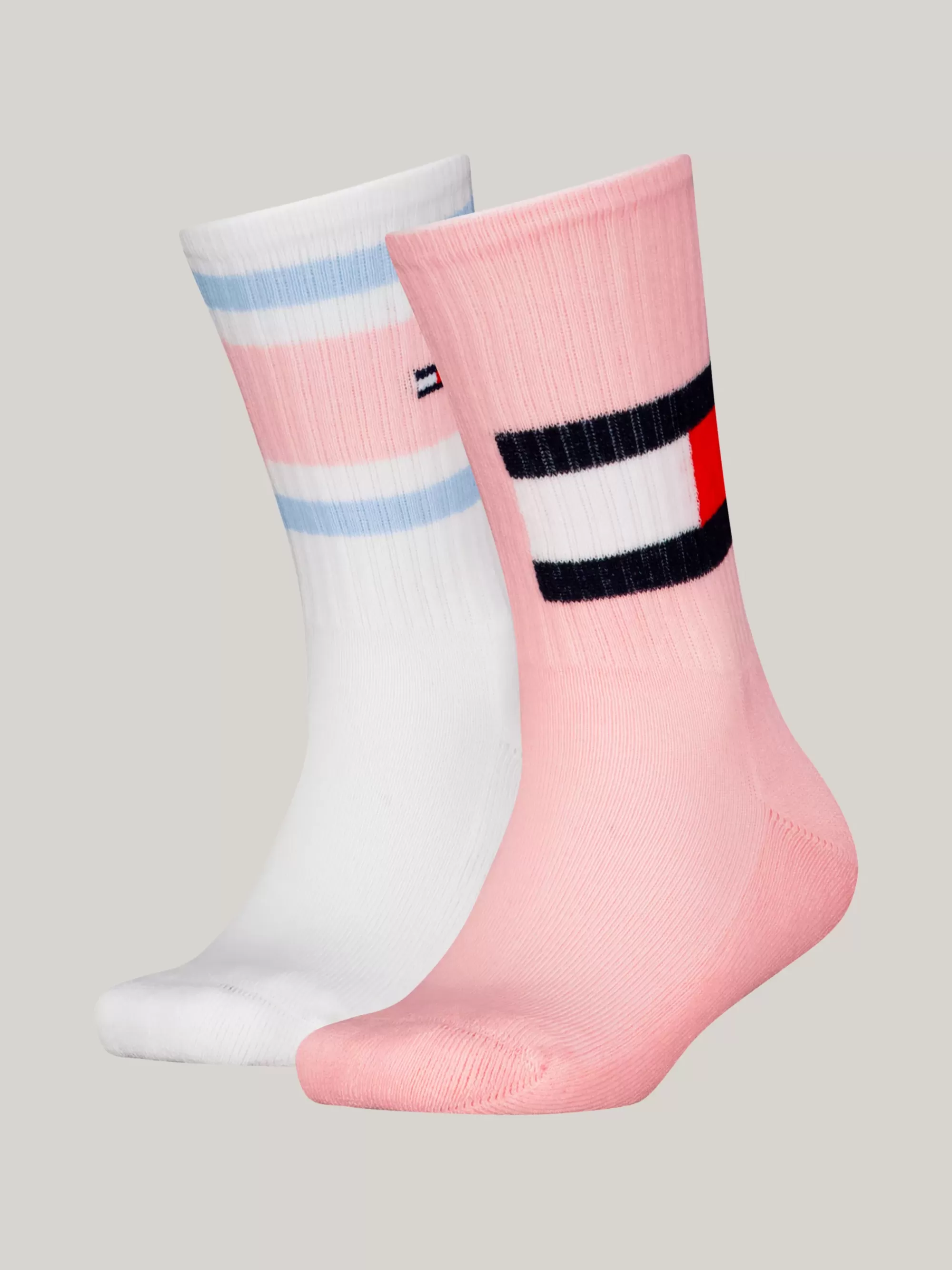 Ondergoed & Sokken | Underwear & Socks*Tommy Hilfiger Set Van 2 Paar Colour-blocked Sokken Met Vlag PINK COMBO