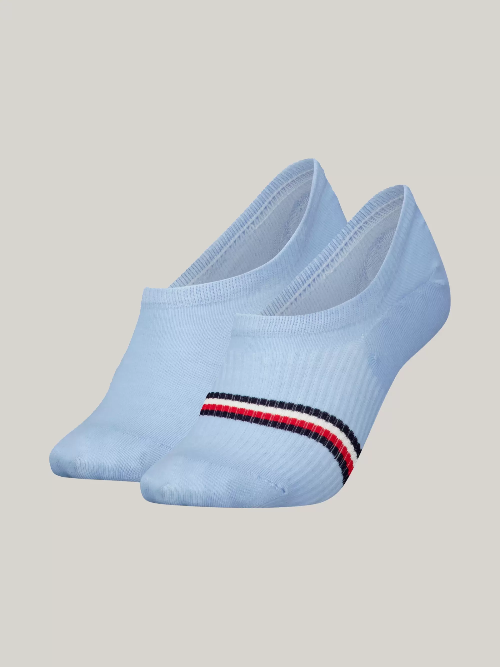Sokken & Panty's*Tommy Hilfiger Set Van 2 Paar Footie-sokken Met Streep LIGHT BLUE